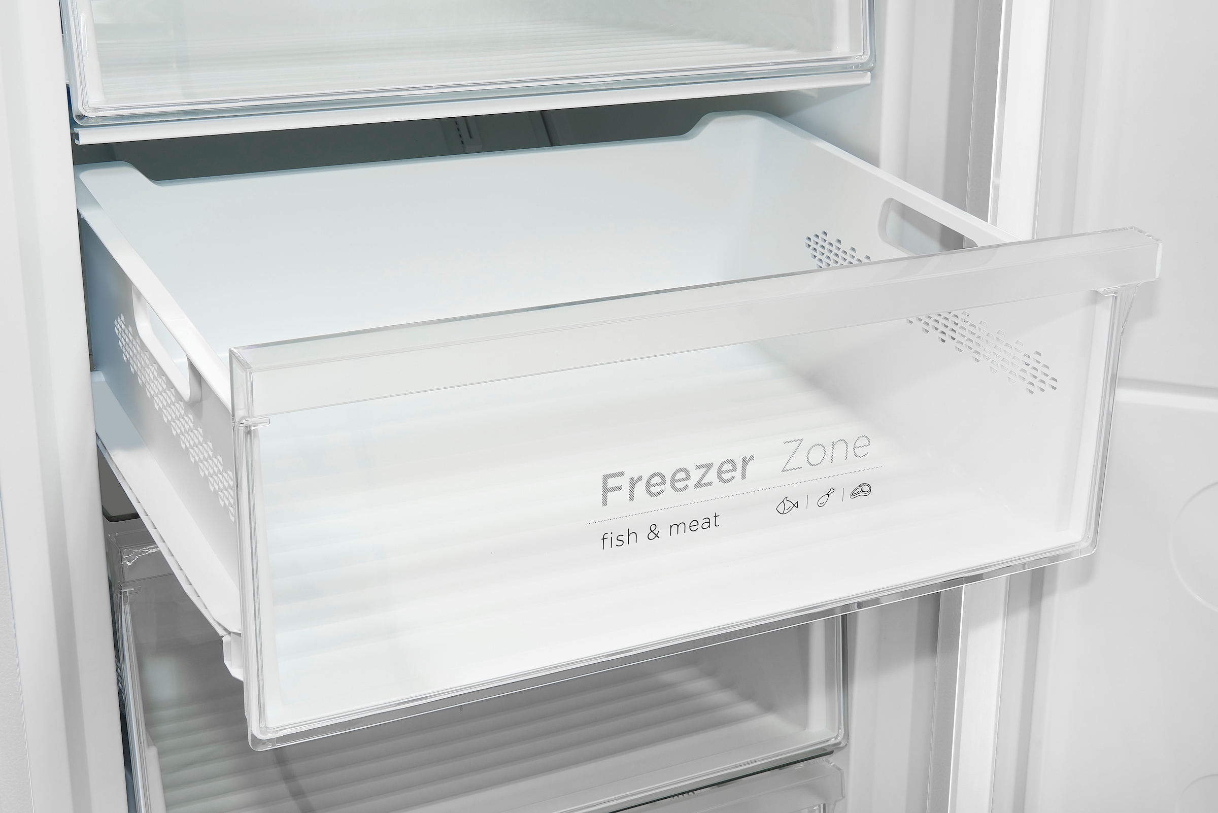 exquisit Gefrierschrank »GS380-NF-H-050D weiss«, 185,5 cm hoch, 71 cm breit, Türanschlag wechselbar