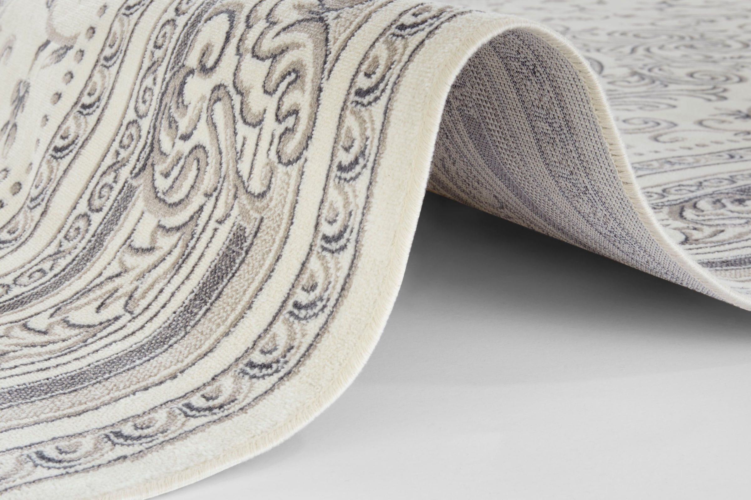 Home affaire Teppich »Aiken«, rechteckig, 6 mm Höhe, Sam Orientalisches Design, mit Bordüre, Seiden Optik