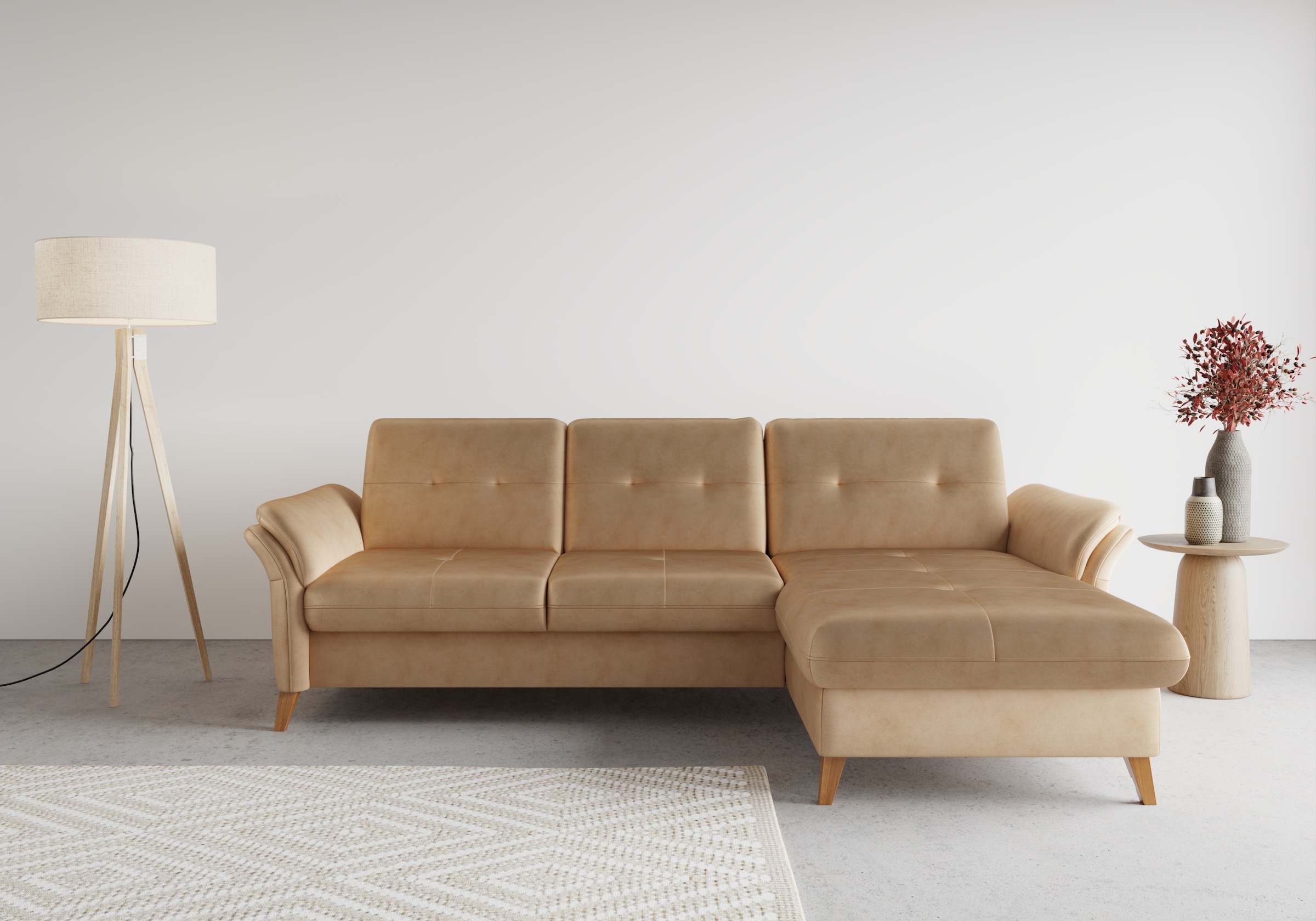 sit&more Ecksofa »Göteborg« Sitztiefenverstellung und Federkern, wahlweise günstig online kaufen