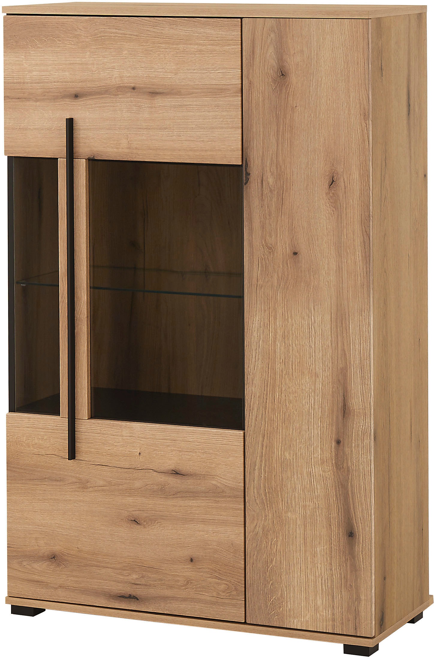 INOSIGN Vitrine »Cantara, Vitrinenschrank in Eiche Evoke oder weiß, Standvi günstig online kaufen