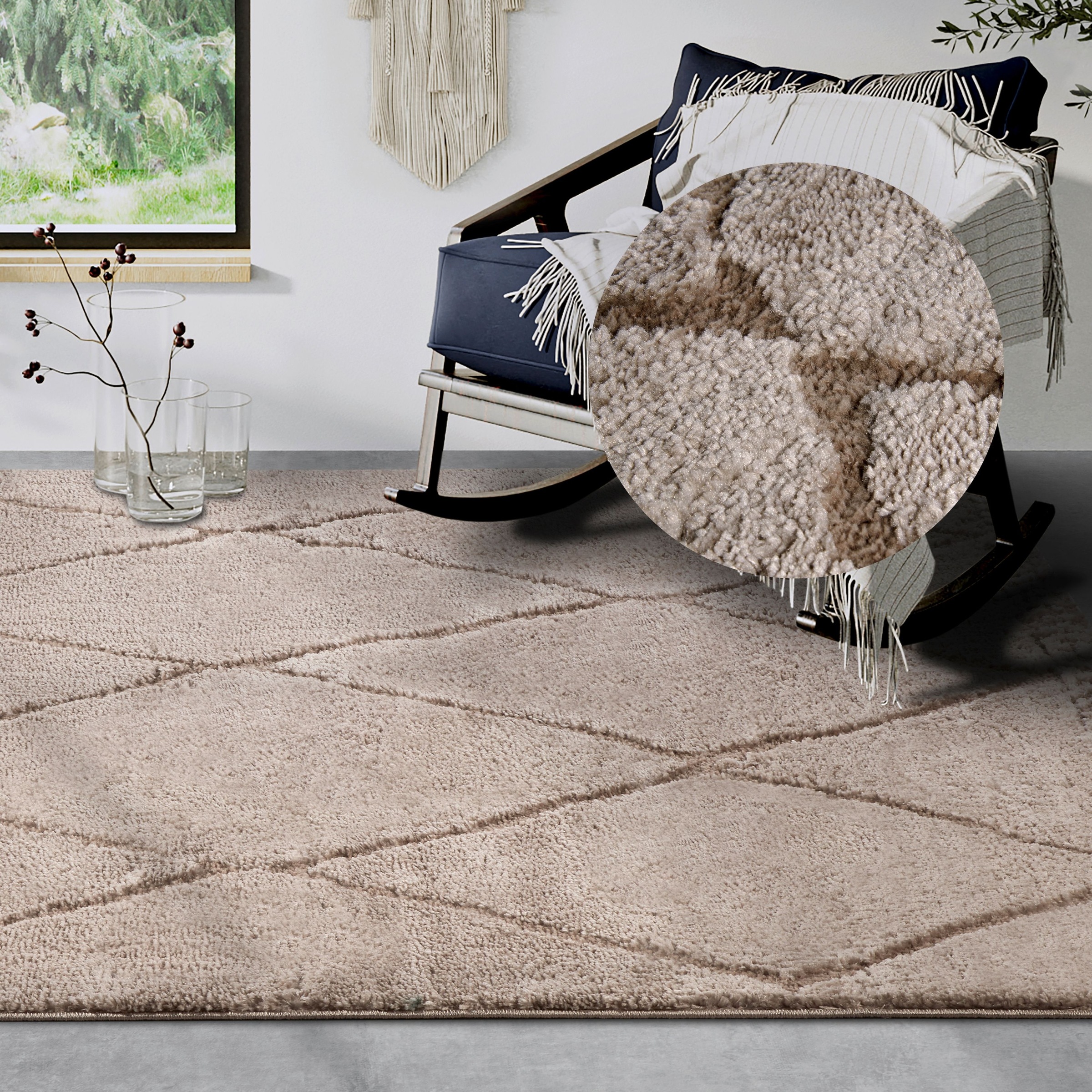ELLE DECORATION Designteppich »Perrotin«, rechteckig, 18 mm Höhe, Läufer, S günstig online kaufen