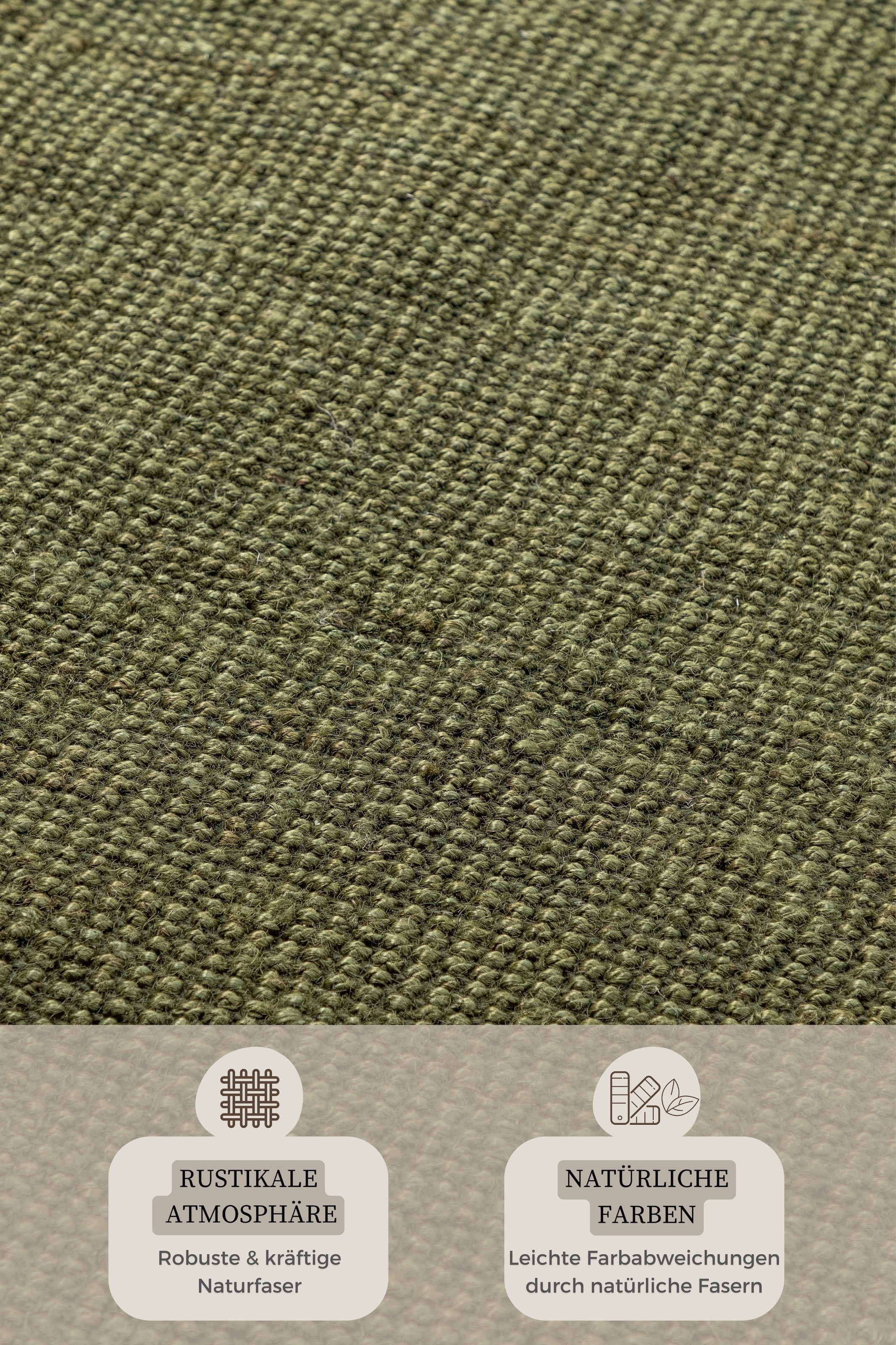 HANSE Home Teppich »Jaipur Juteteppich, als Läufer und in Rund«, rechteckig, 10 mm Höhe, 100% Naturfaser, Nachhaltig, Wohnzimmer, Esszimmer, Schlafzimmer, GRS