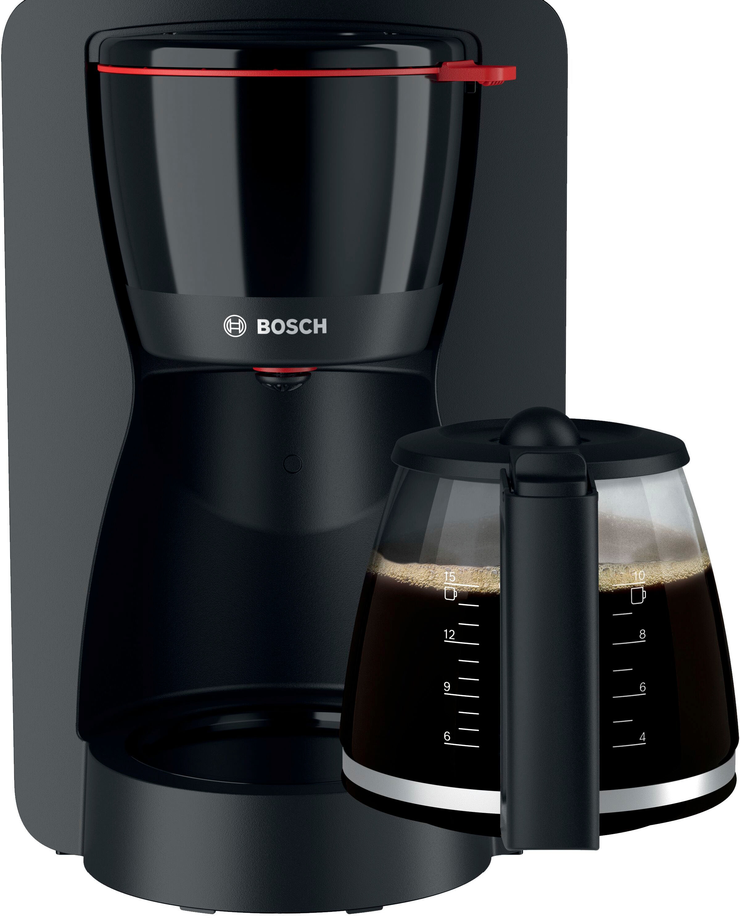 BOSCH Filterkaffeemaschine »MyMoment TKA2M113«, 1,25 l Kaffeekanne, Papierfilter, 1x4, für 10-15 Tassen, Glaskanne, 40min Warmhaltefunktion, 1200 W