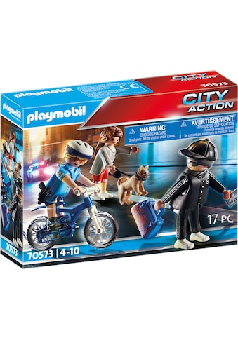 Playmobil® Konstruktions-Spielset »Polizei-Fahrrad: Verfolgung des Taschendiebs... kaufen