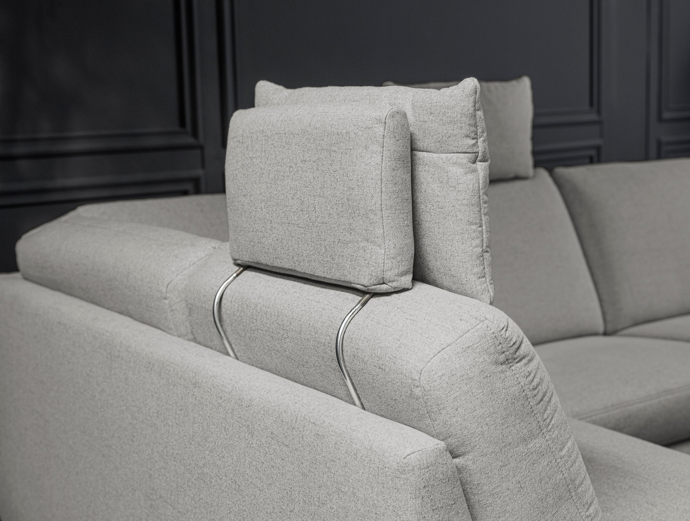 alina Ecksofa, inkl. Kopfstützen, wahlweise mit Relaxfunktion, Breite: 243 cm