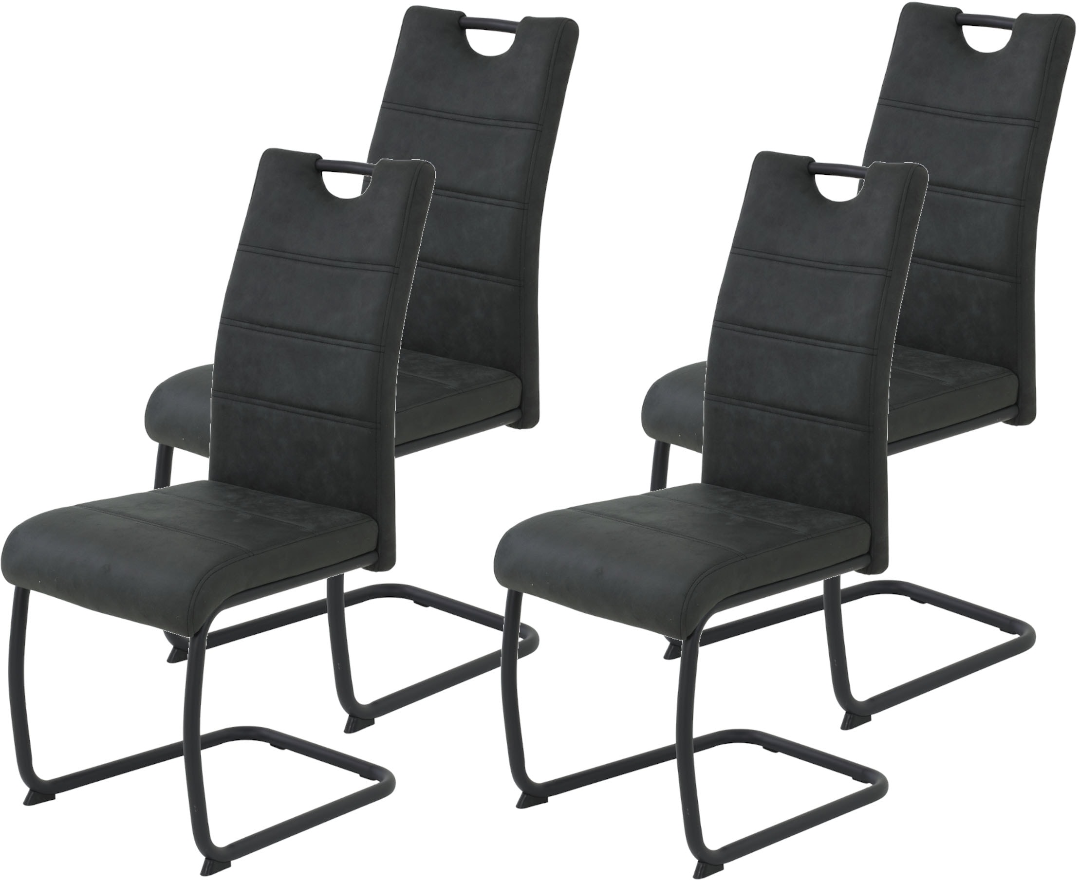 HELA Freischwinger »DUNJA« (Set) 4 Stk.Schwingstuhl; Vintage Optik; mit Gri günstig online kaufen