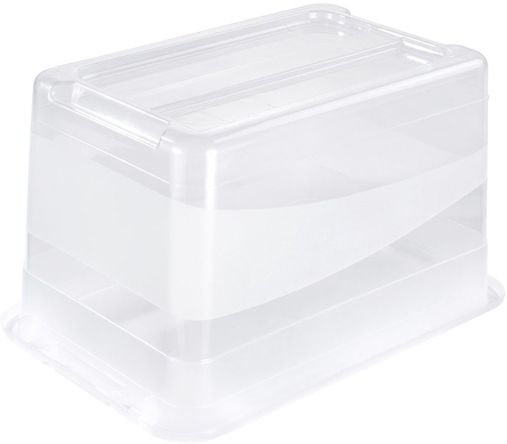 keeeper Aufbewahrungsbox »Cornelia, 4er Set,  52 L, 59,5 x 39,5 x 34 cm« durch Clips verschließbar, Griffe am Boden