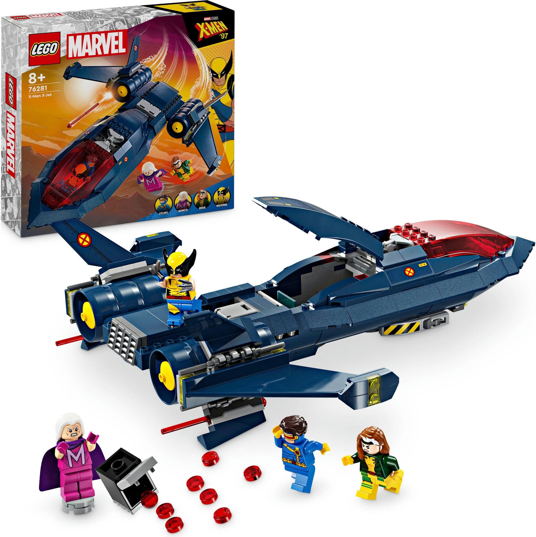 Konstruktionsspielsteine »X-Jet der X-Men (76281), LEGO Super Heroes«, (359 St.), Made...