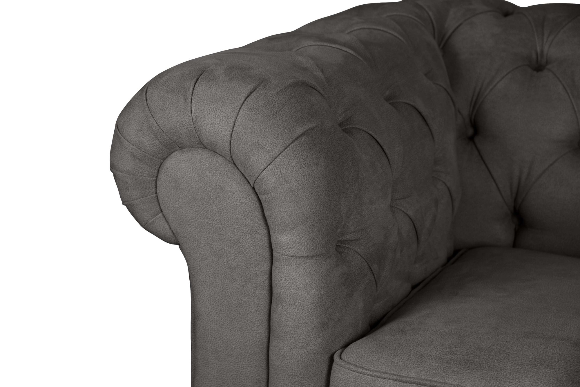 Home affaire 3-Sitzer »CHARENTE, optionale Schlafsofa, Chesterfield-Sofa, Bettfunktion«, mit edler Knopfheftung und typischen Armlehnen, B/T/H 198/89/74 cm