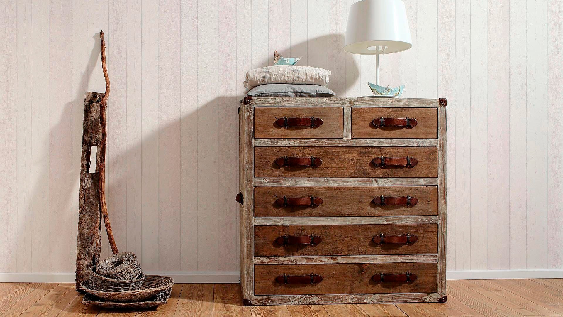 living walls Vliestapete »Best of Wood`n Stone 2nd Edition«, Holz, Landhaus Tapete Holzoptik