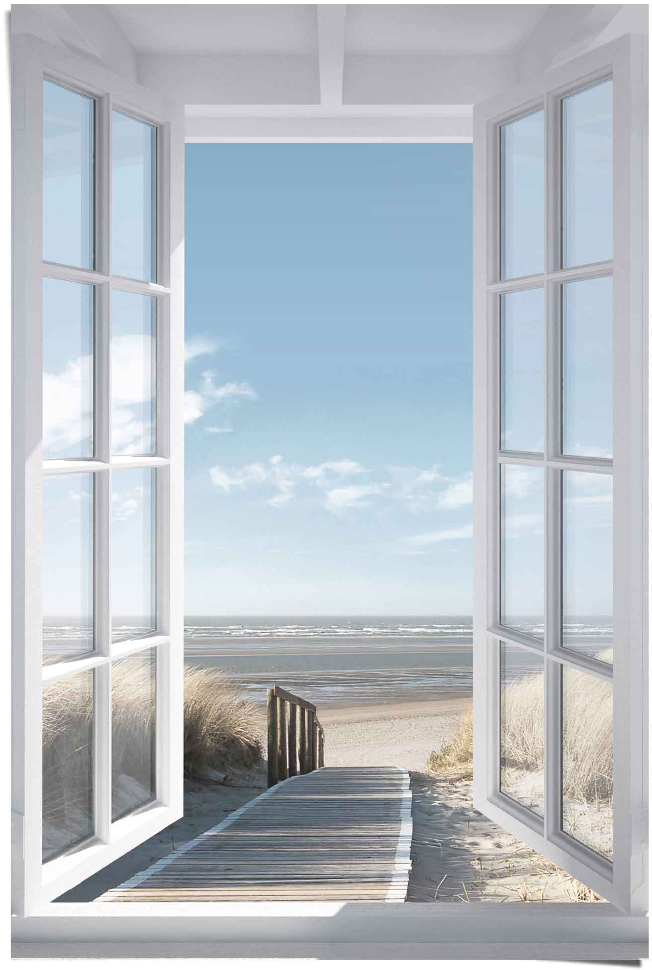Reinders! Poster »Poster Fensterblick Nordsee«, Meer, (1 St.) auf Rechnung  kaufen