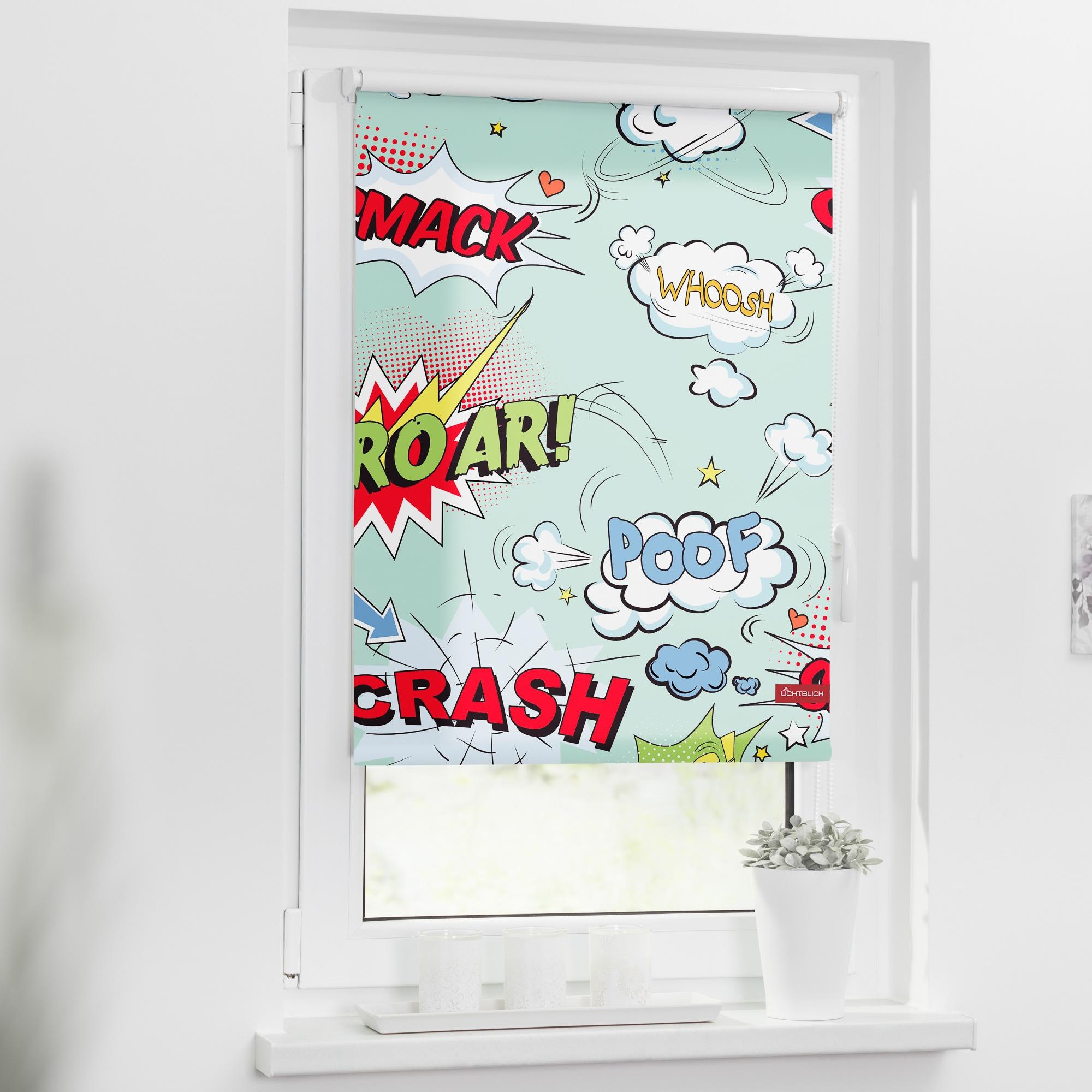 LICHTBLICK ORIGINAL Seitenzugrollo »Klemmfix Motiv Crash«, Lichtschutz, ohn günstig online kaufen