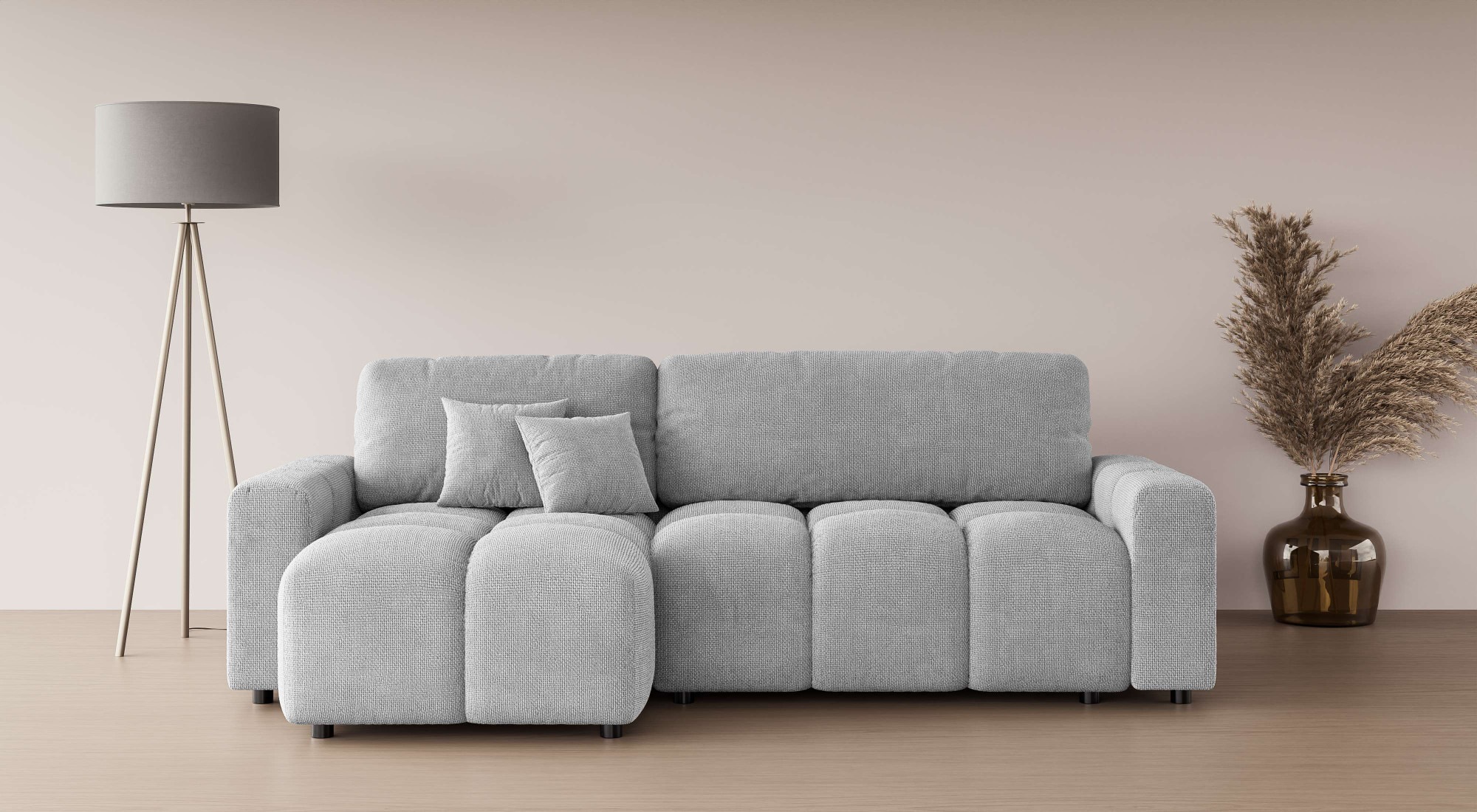 Home affaire Ecksofa »FELICI, Schlafsofa 233cm, L-Form mit Recamiere beidse günstig online kaufen
