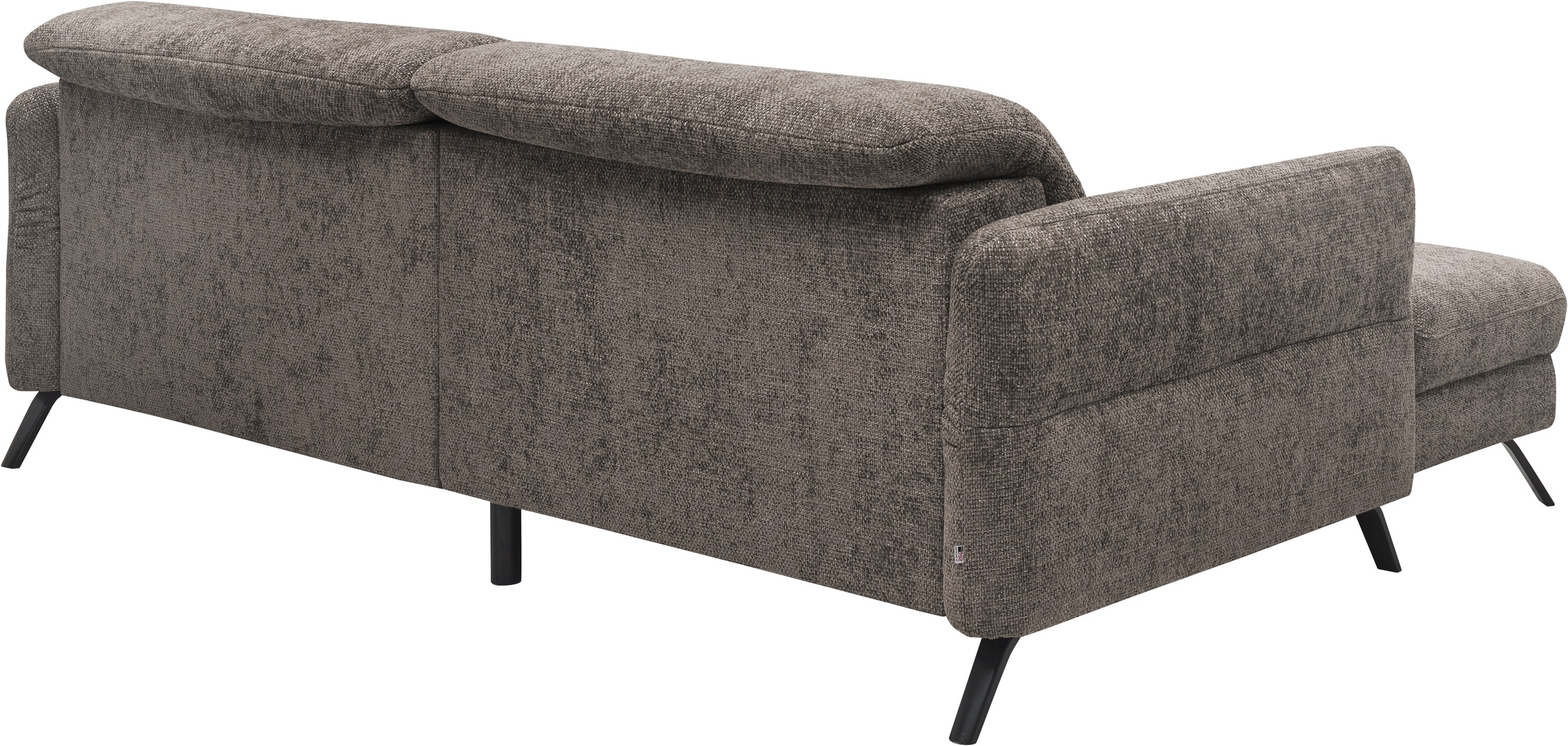 set one by Musterring Ecksofa »SO 4400 V«, wahlweise mit motorischer Bettfunktion & Kopfverstellung, Fuß schwarz