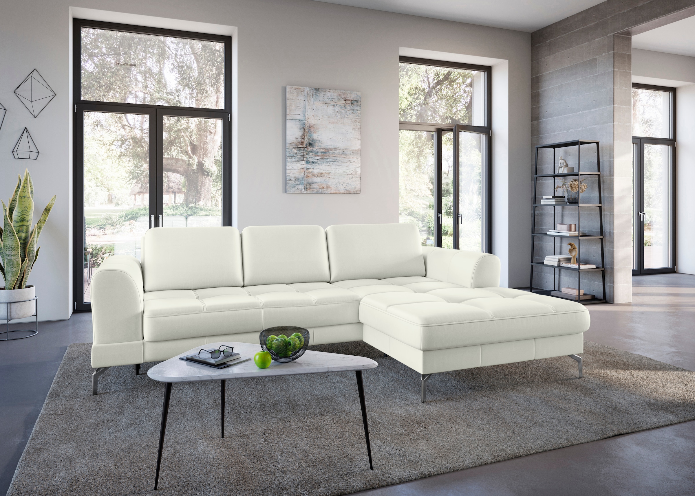 sit&more Ecksofa »Bendigo L-Form«, inklusive Sitztiefenverstellung, Bodenfr günstig online kaufen