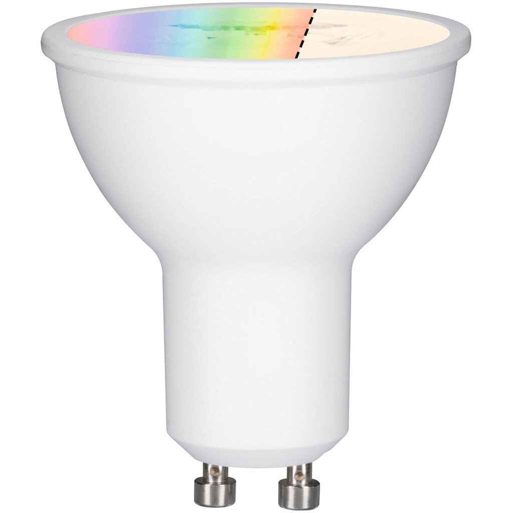 Paulmann LED-Leuchtmittel »Smart Home Zigbee Reflektor 5,5 W Matt GU10 RGBW«, GU10, 1 St., Farbwechsler