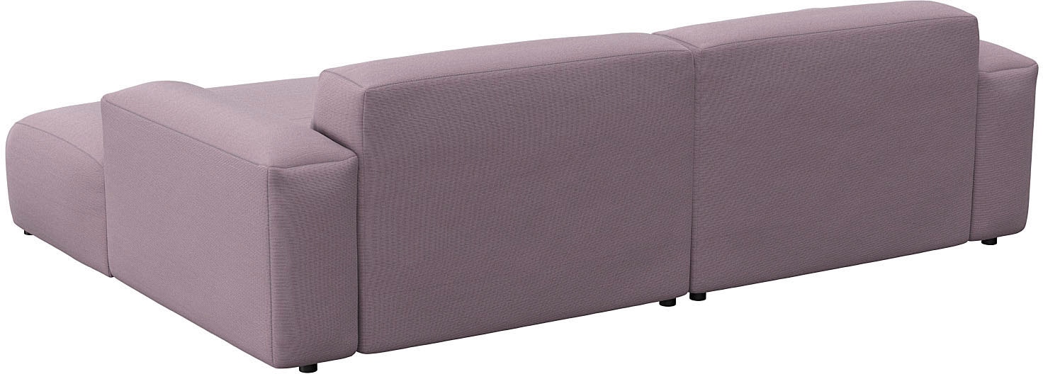 FLEXLUX Ecksofa »Lucera Chaislongue rechts oder links, L-Form, bequem«, modern & anschmiegsam, Kaltschaum, Stahl-Wellenunterfederung