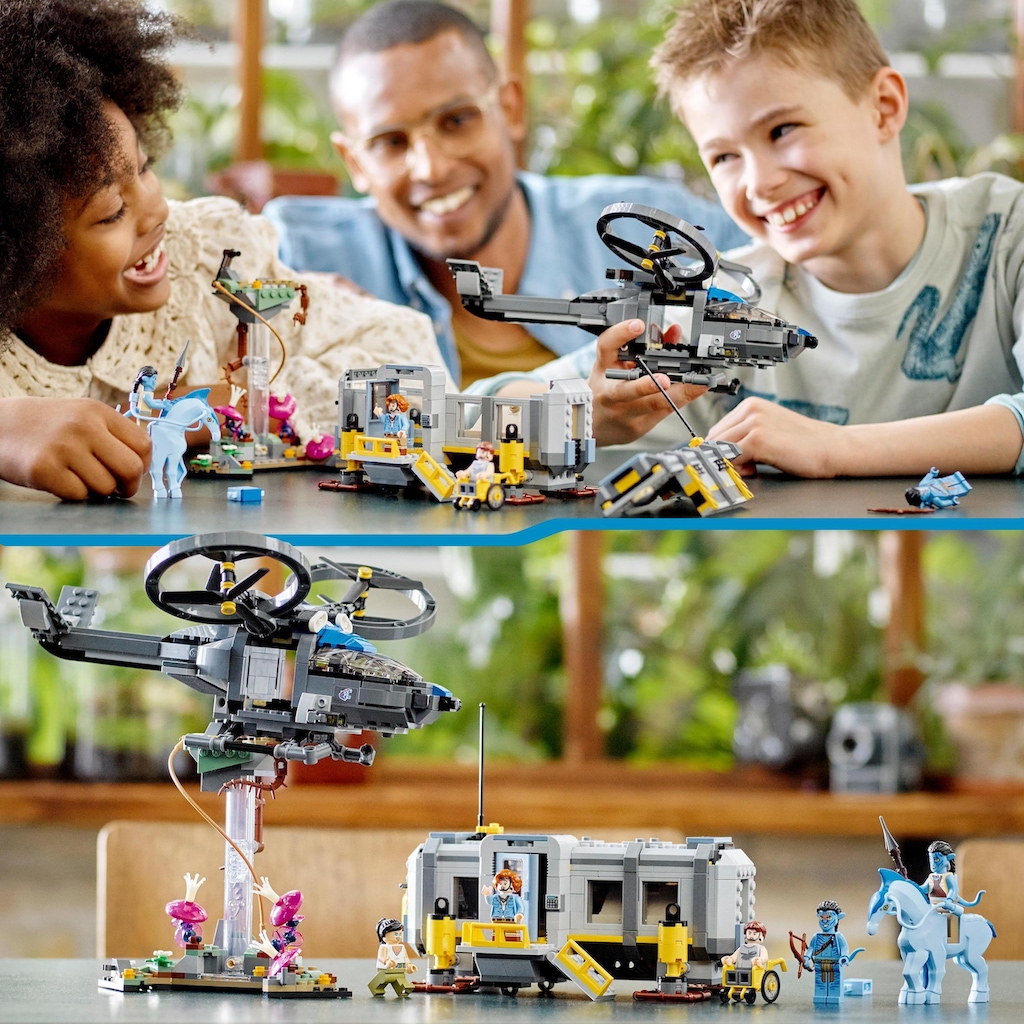 LEGO® Konstruktionsspielsteine »Schwebende Berge: Site 26 und RDA Samson (75573), LEGO® Avatar«, (887 St.)