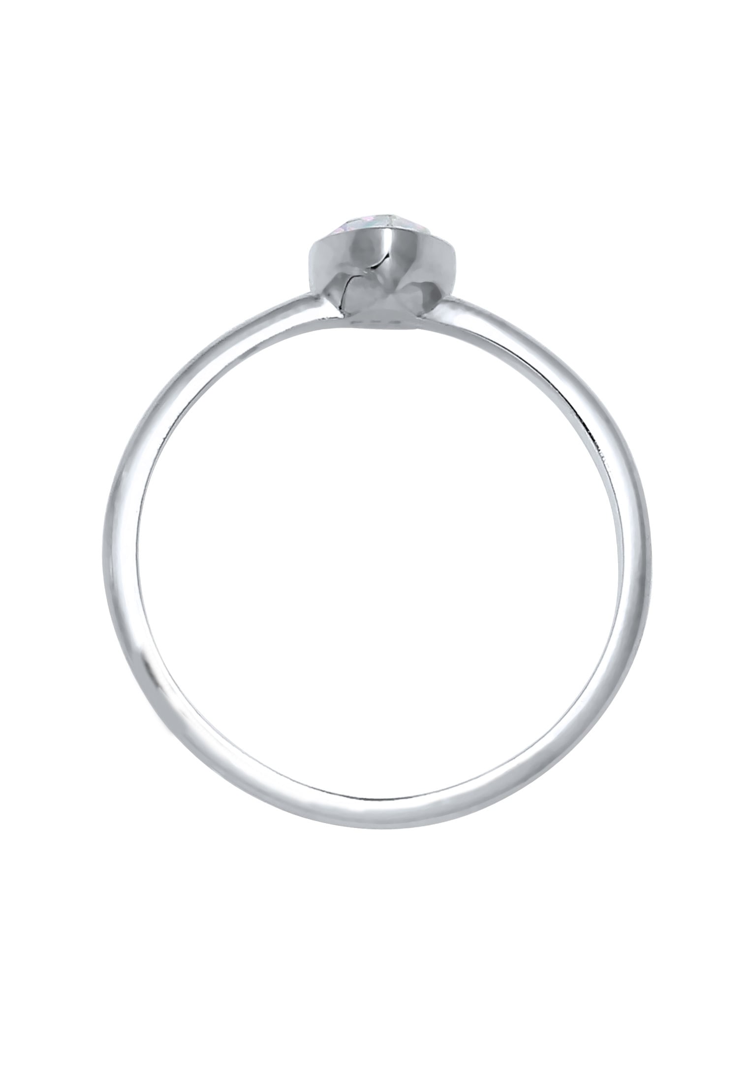 Elli Verlobungsring »Tropfen Kristalle Elegant 925 Silber«