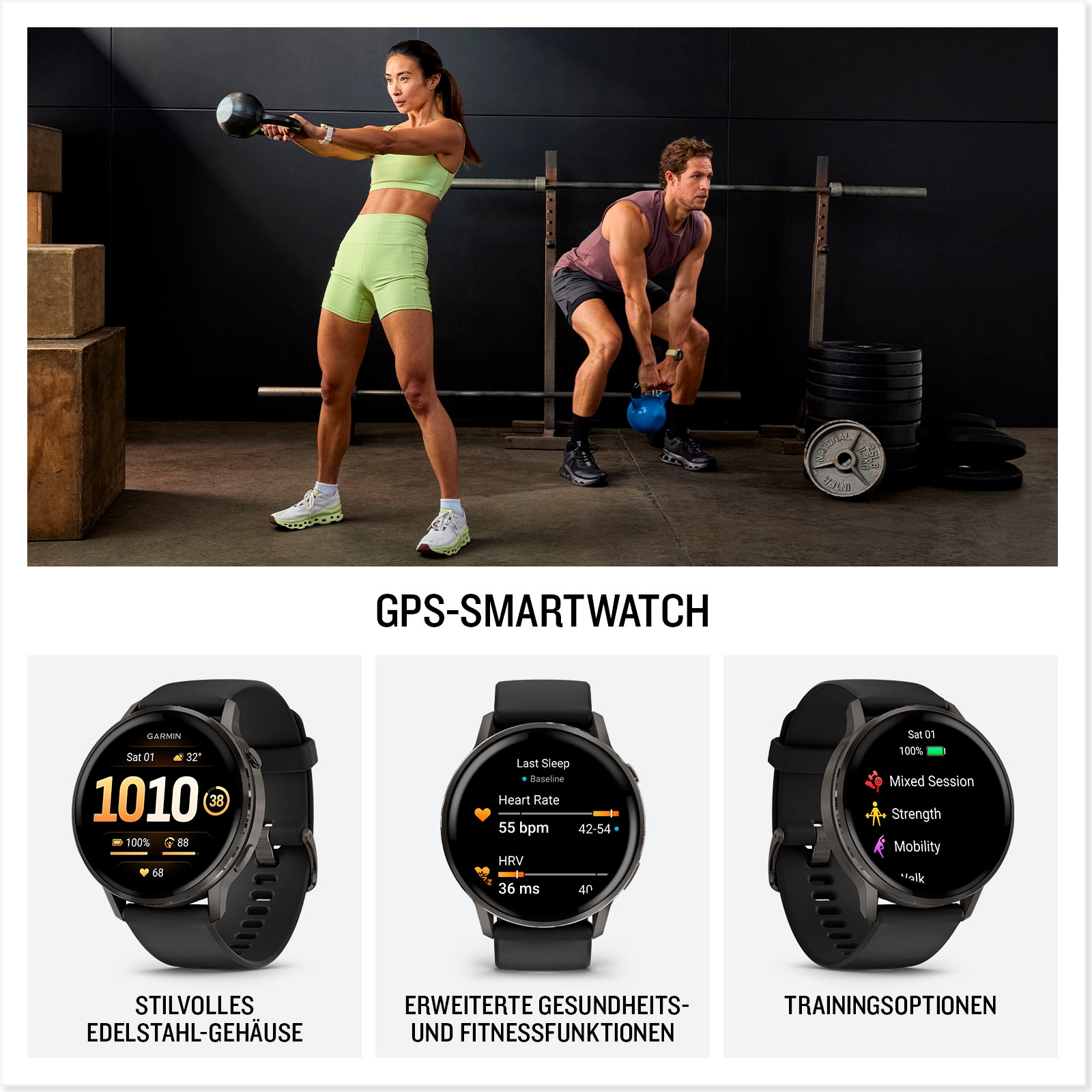 Garmin Smartwatch »Venu 4« (3,53 cm / 1,4 ″) Garmin