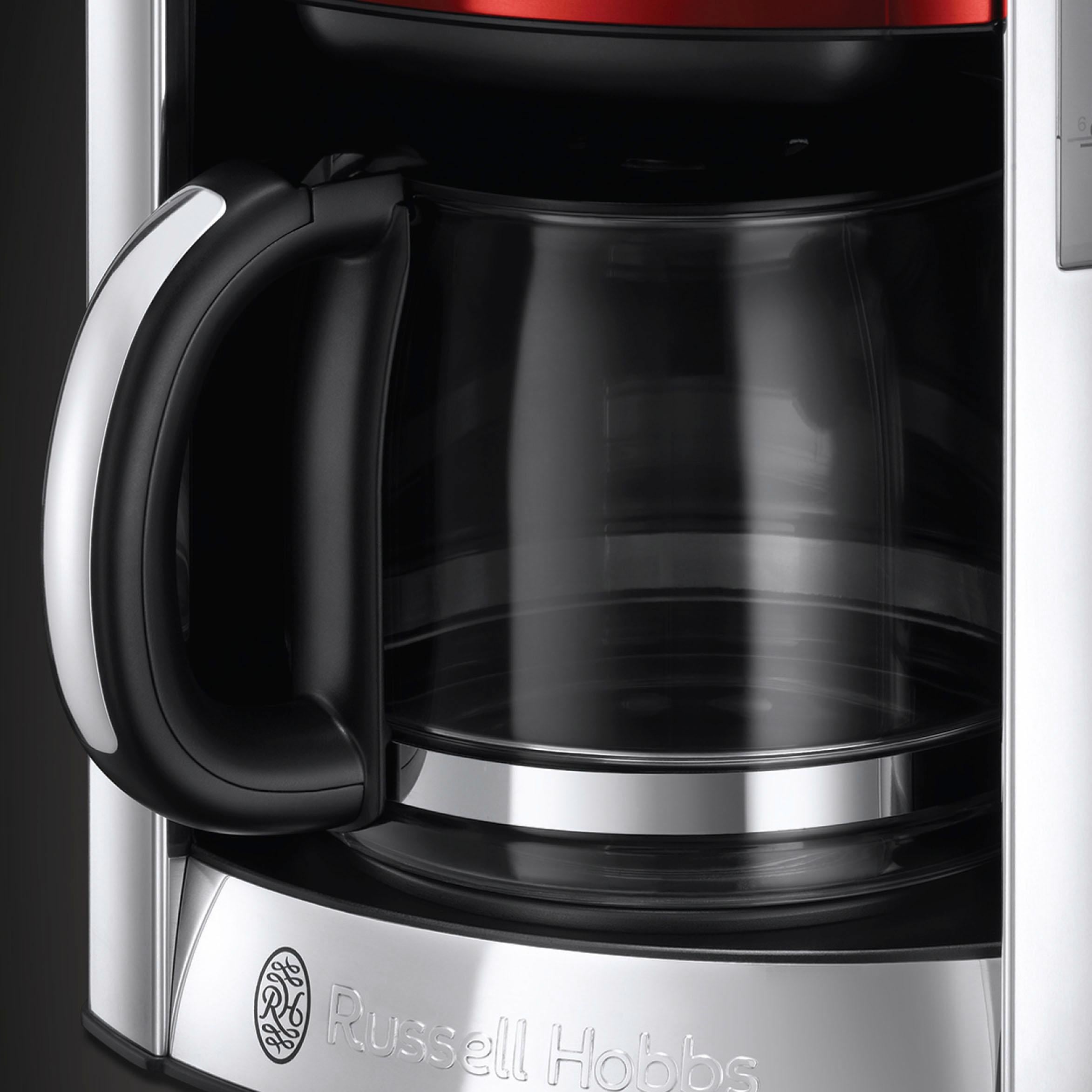 RUSSELL HOBBS Filterkaffeemaschine »Luna Moonlight Grey 23241-56«, 1,5 l Kaffeekanne, Papierfilter, 1x4, mit fingerabdruckresistenter Lackierung