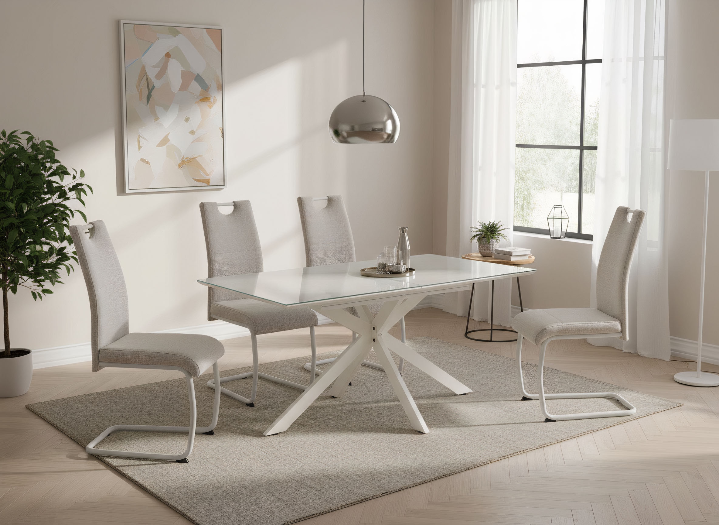 HELA Freischwinger »FLORENZ« () 1 Stk.Rundrohrgestell Matching Colour, gepolstert, mit Griff