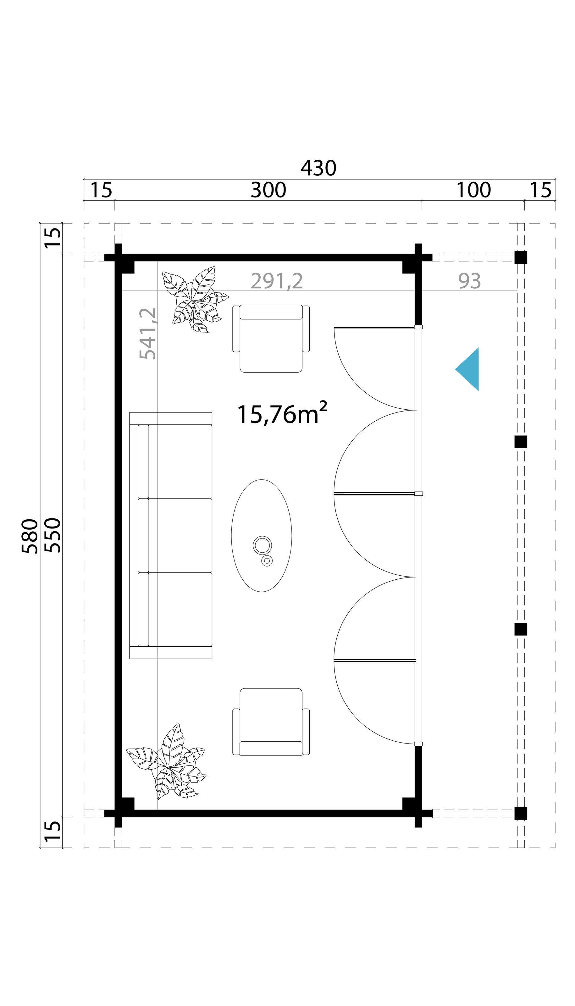 Nordic Holz Gartenhaus »LIVERPOOL 2«