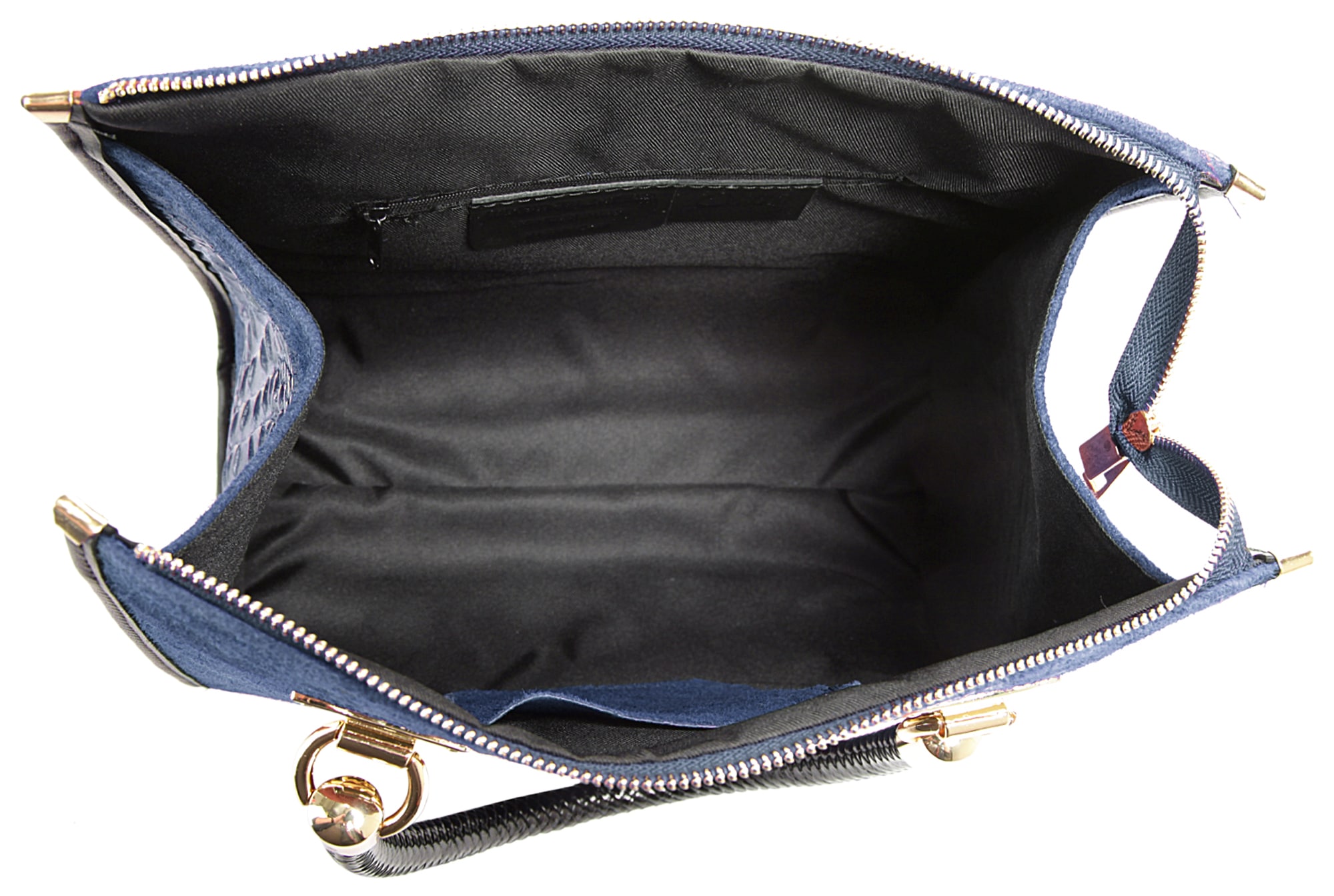 Cluty Henkeltasche, echt Leder, Made in Italy