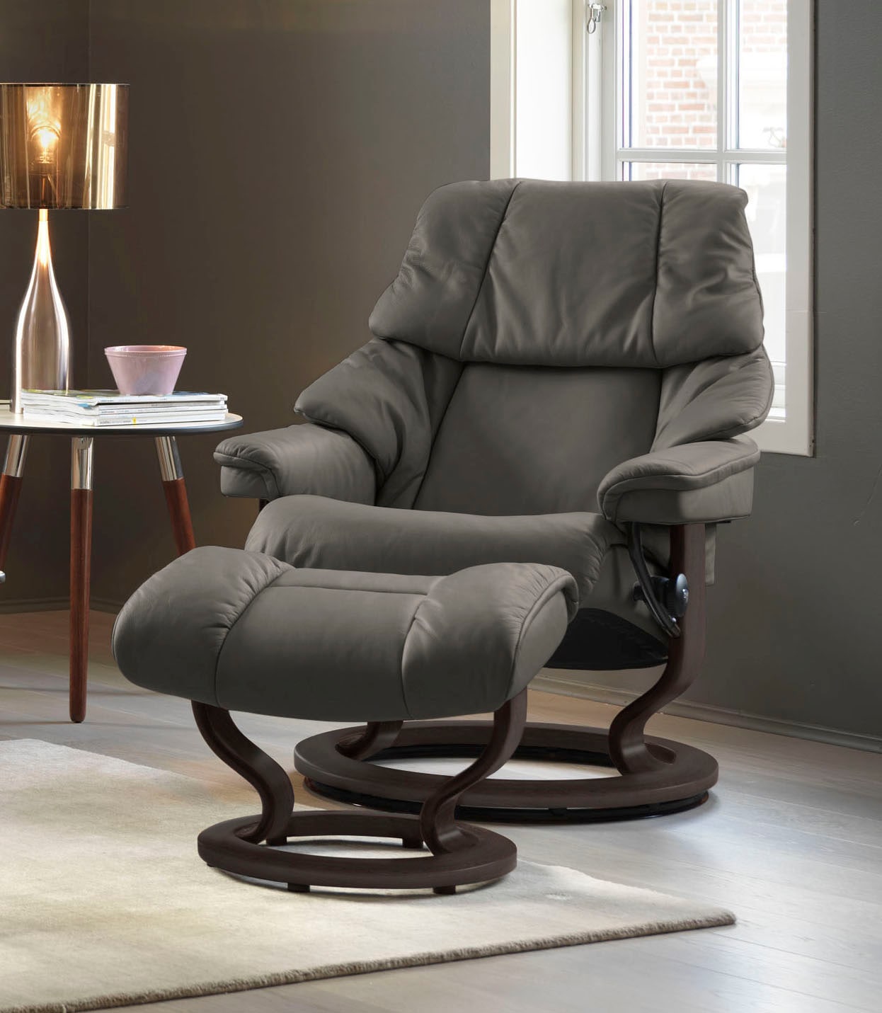 Stressless® Relaxsessel »Reno«, mit Classic Base, Größe S, M & L, Gestell Wenge