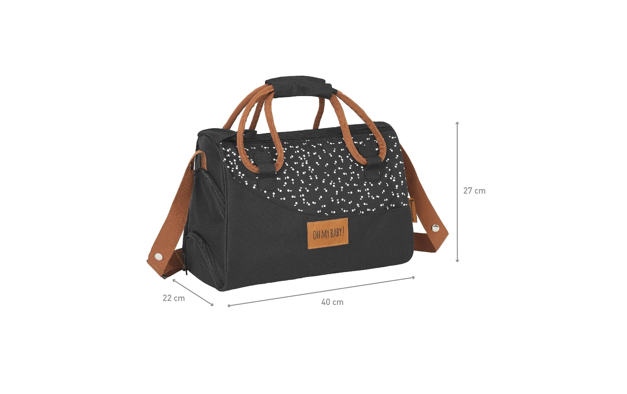 badabulle Wickeltasche »Black Caramel«