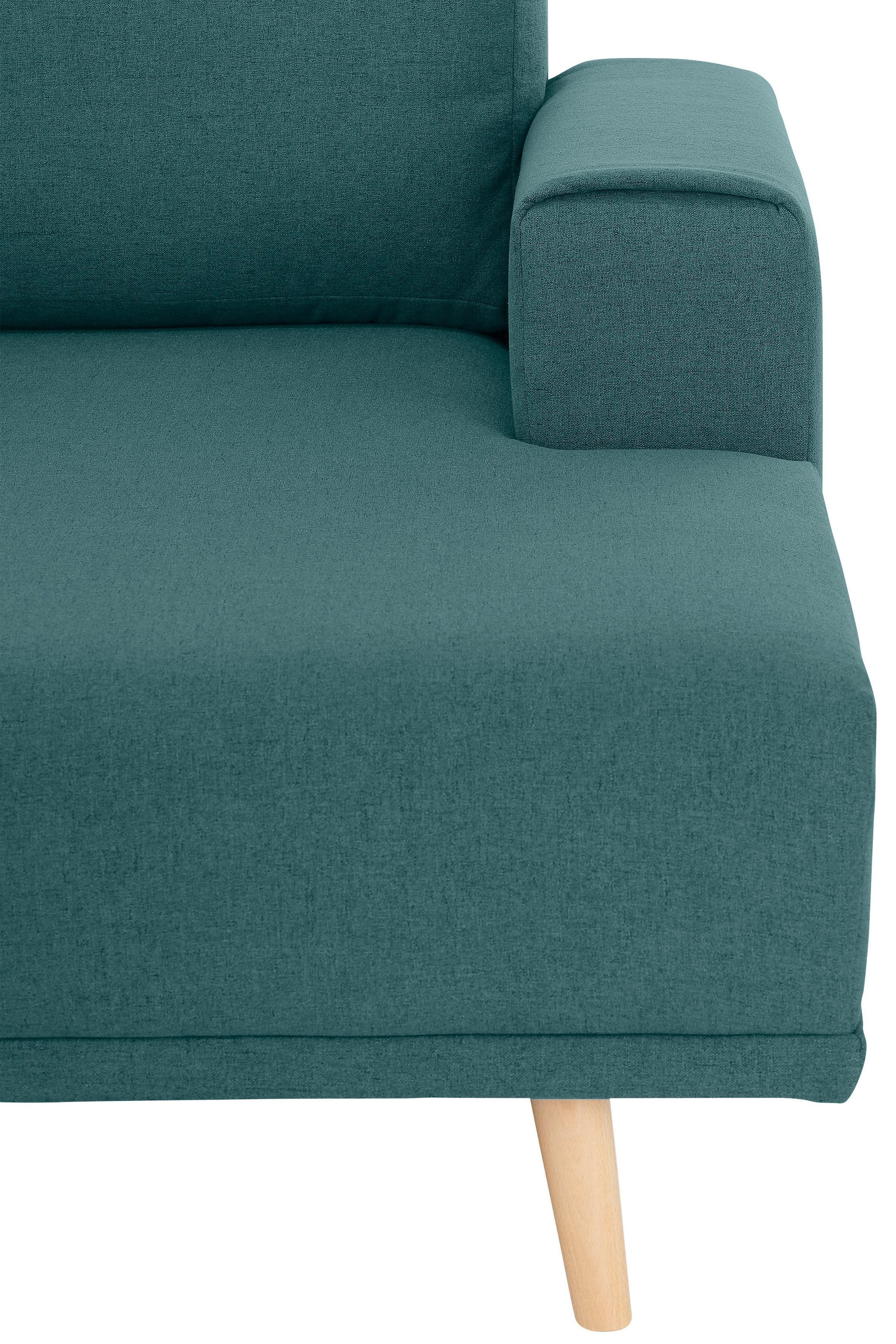 Home affaire Wohnlandschaft »Lasse U-Form«, im scandinavischem Stil mit Holzfüßen