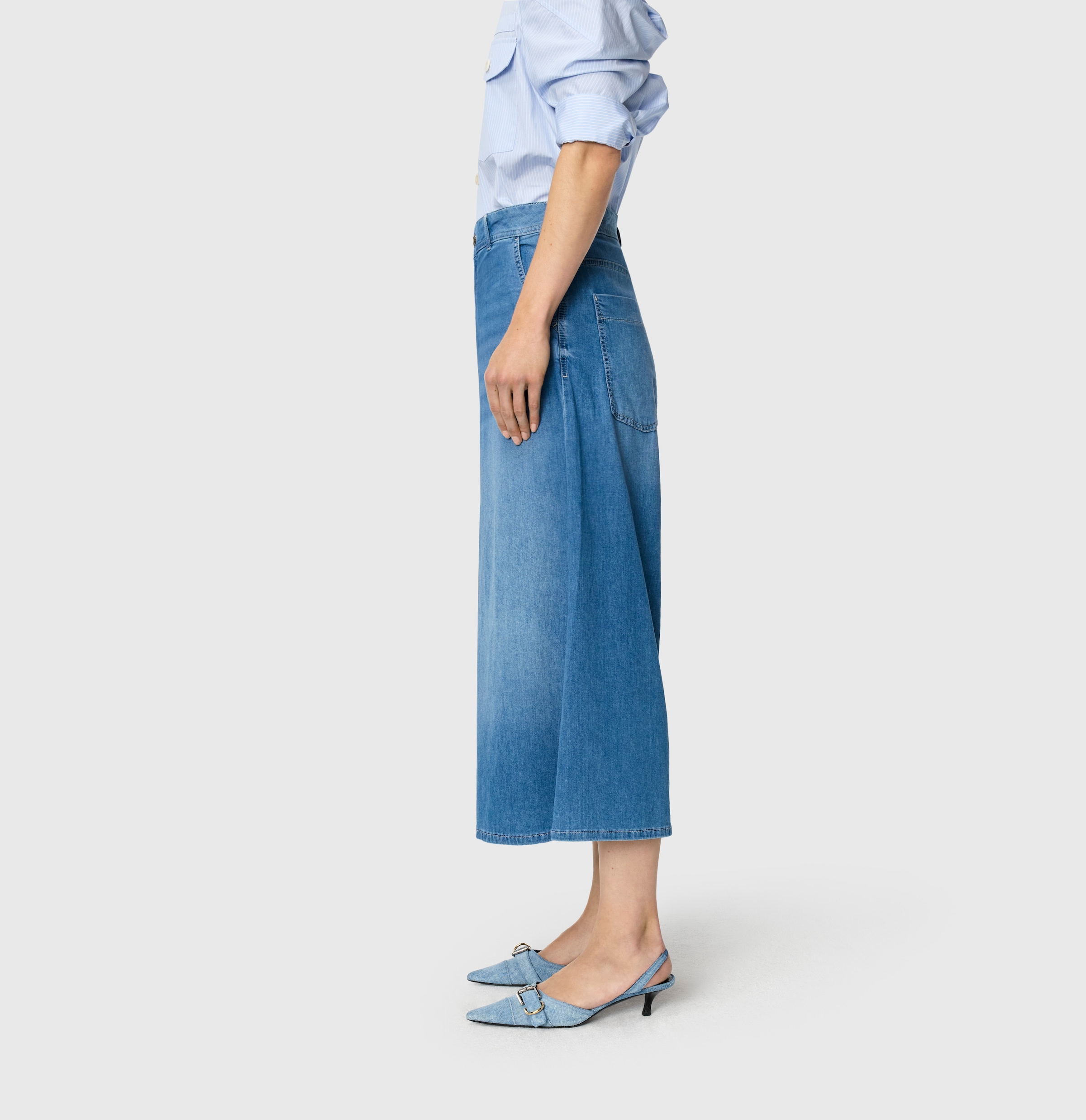 MAC Weite Jeans mit Taschen
