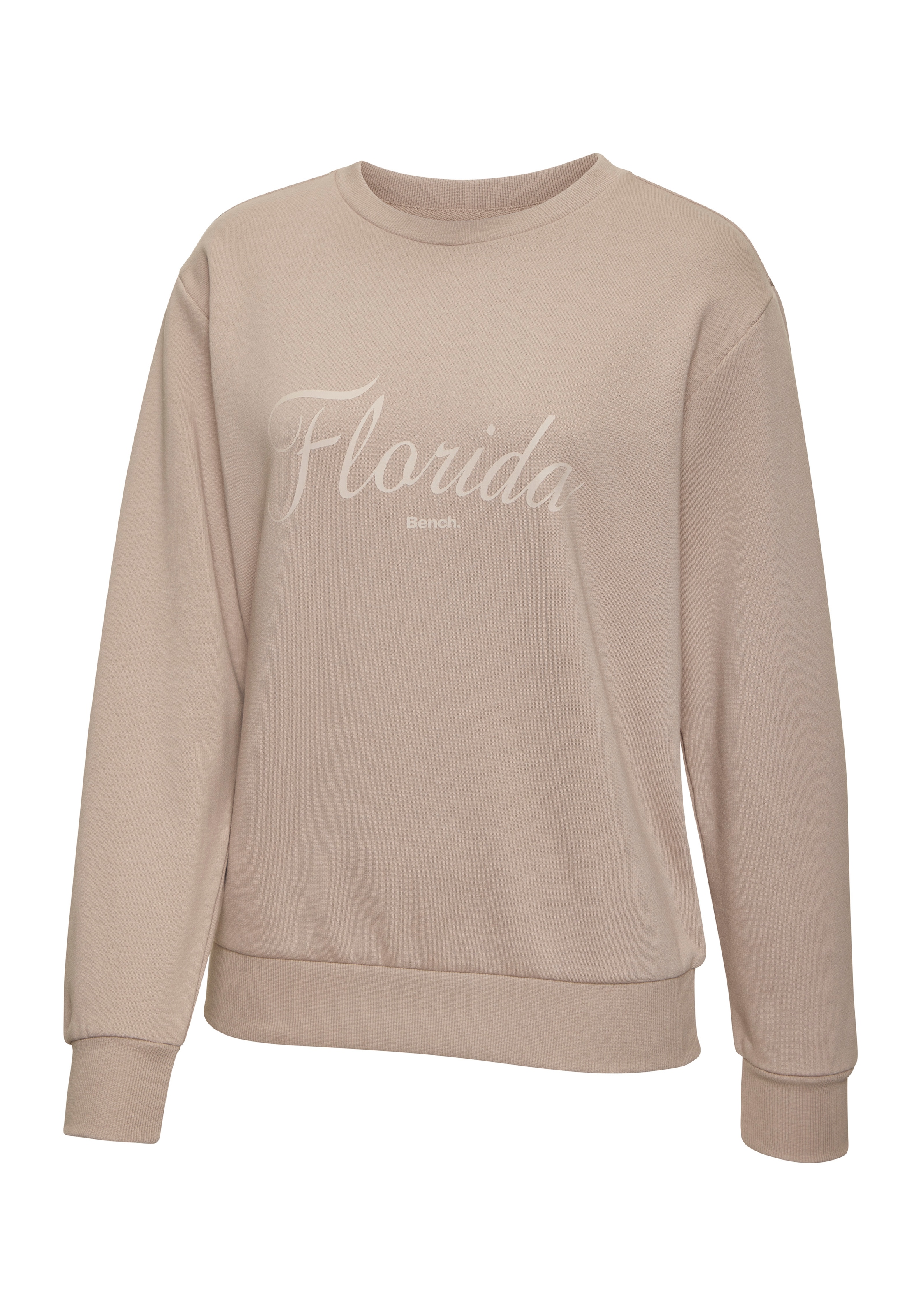 Bench. Loungewear Sweatshirt , mit tonigem Frontdruck
