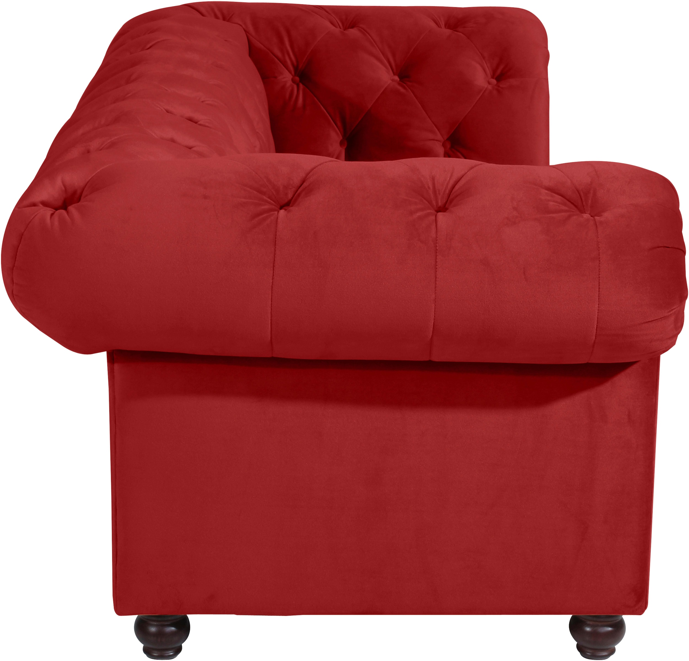 Max Winzer® Chesterfield-Sofa »Old England Sofa 2,5-Sitzer mit edler Knopfheftung, bequem und edel«, hoher Sitzkomfort im Retrolook, Breite 218 cm