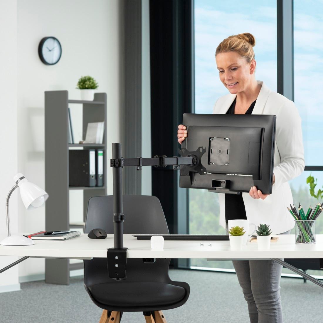 Hama Monitor-Halterung »Bildschirm Halterung, ausziehbar, 13"-32" Monitorarm schwenk-/neigbar«, bis 81 cm Zoll