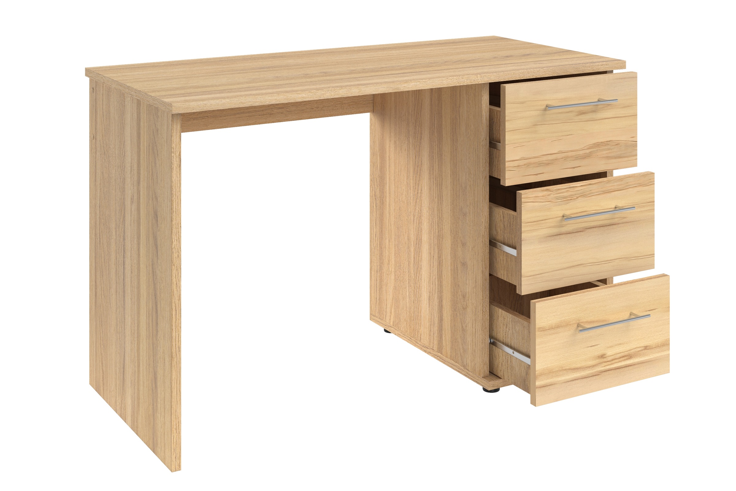 VOGL Möbelfabrik Schreibtisch »Tobi, optional mit Tastaturauszug,« mit 3 Schubkästen, Breite 115 cm, Made in Germany