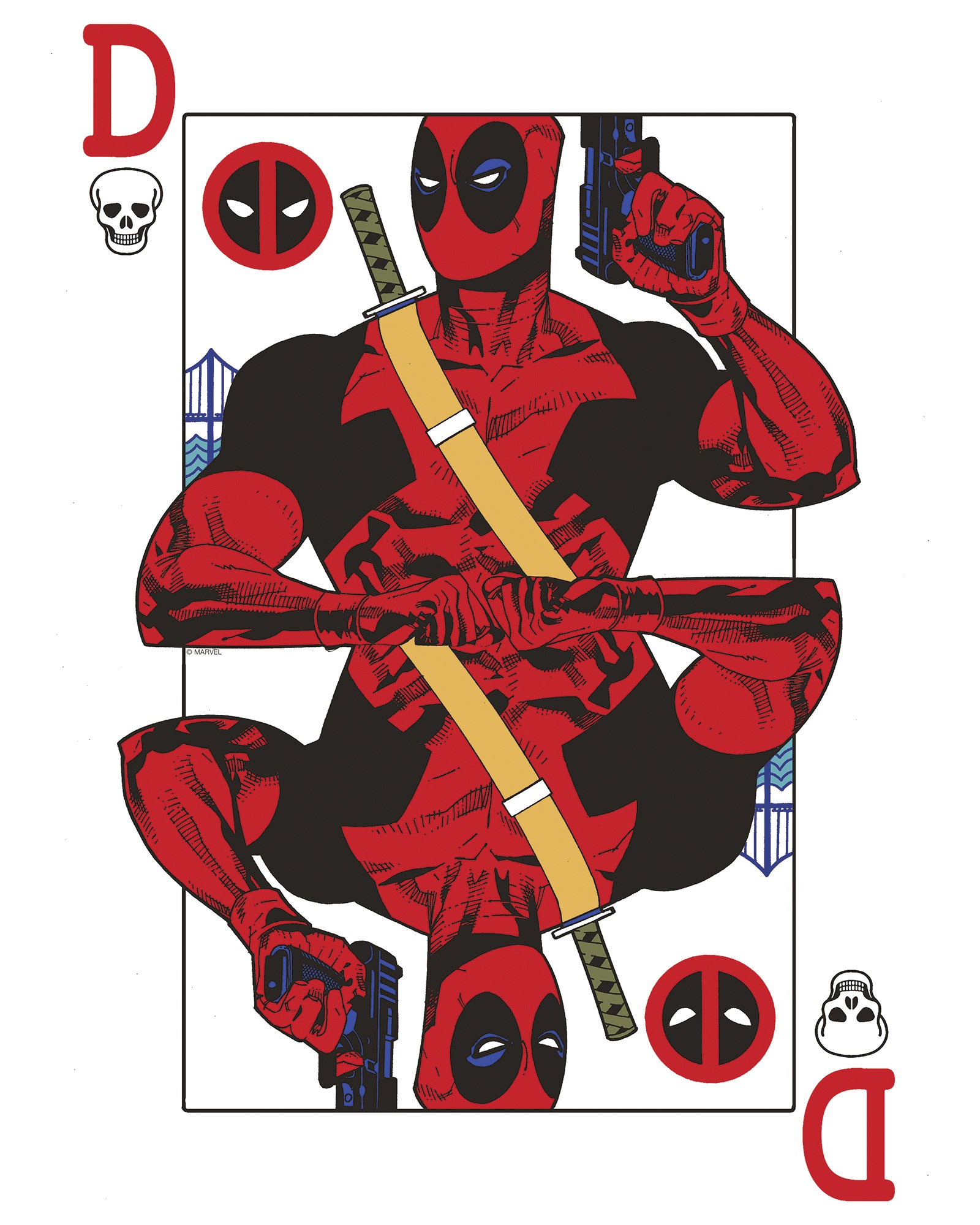 Komar Wandbild »Marvel Deadpool Jack of all Trades«, Disney, (Set, 1 St.), 40 x 50 cm (Breite x Höhe) - Kinderzimmer, Dekoration