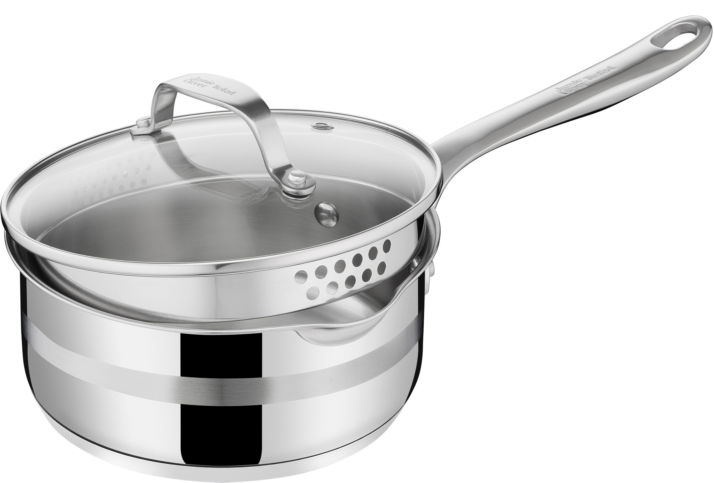 Tefal Topf-Set »E311S7 Jamie Oliver Cook Smart« Edelstahl Set, 1x Stielkass günstig online kaufen
