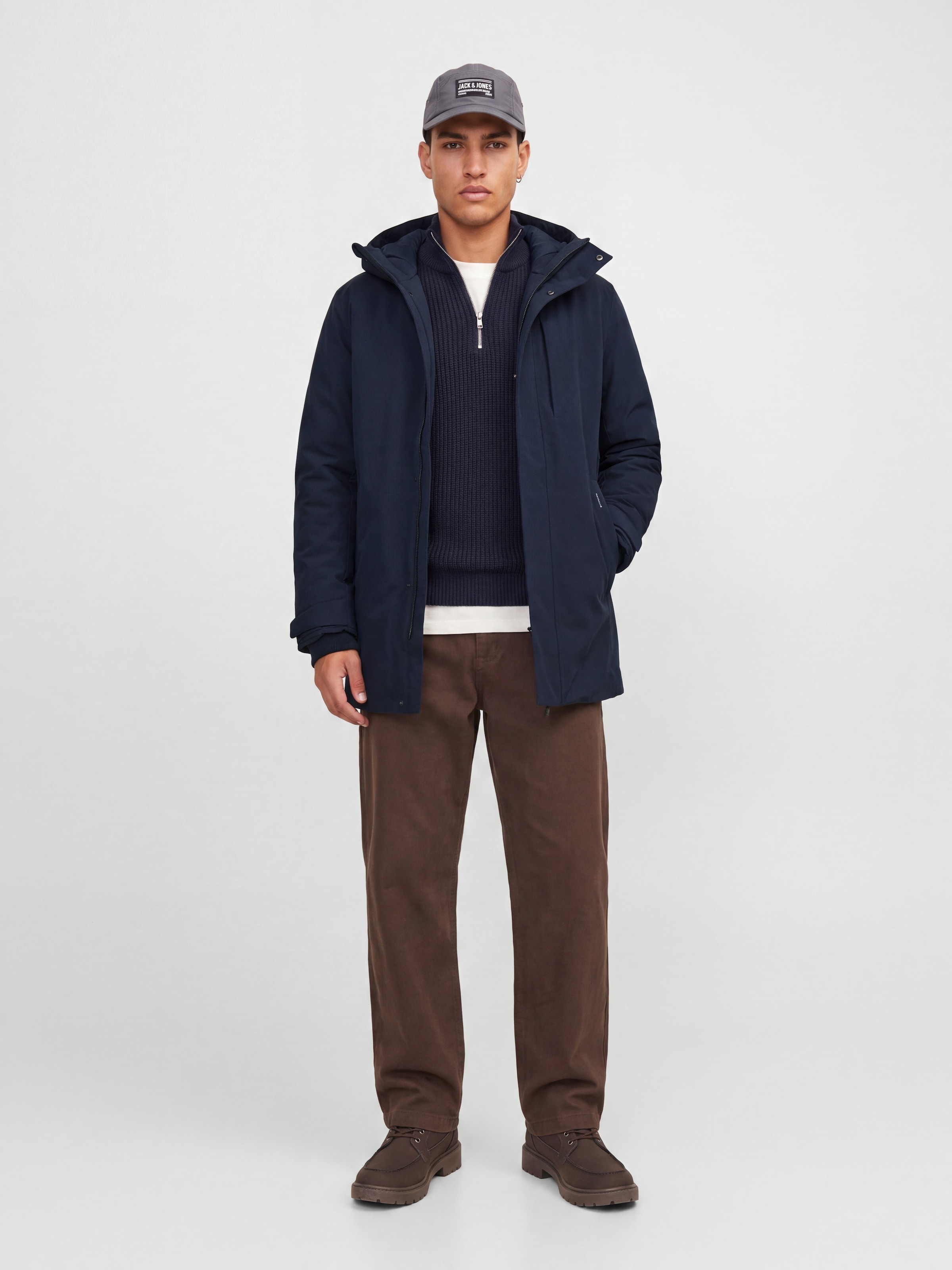 Jack & Jones Parka »JJEKEEN PARKA AW26 SN« mit Kapuze Kunstfaser, regular fit