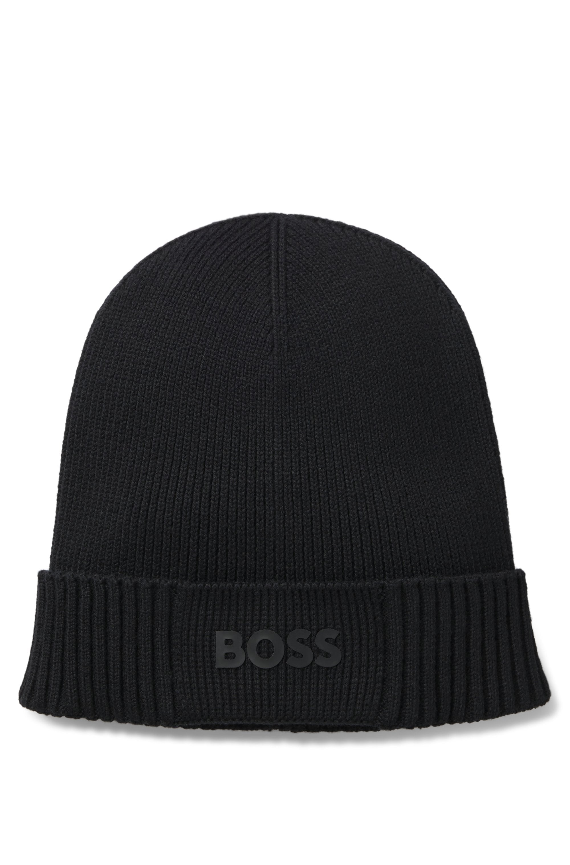 BOSS GREEN Beanie »Asic Beanie« aus Rippenstrick