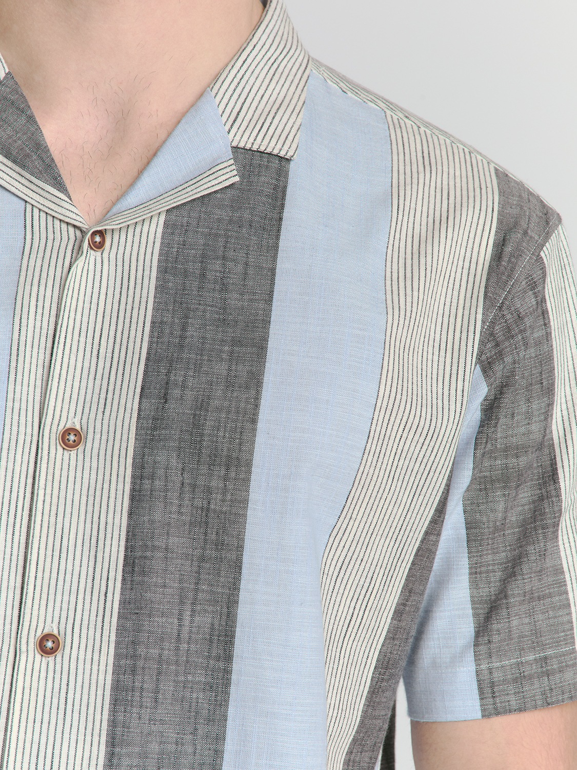 NO EXCESS Langarmhemd »No Excess Gestreiftes Hemd«