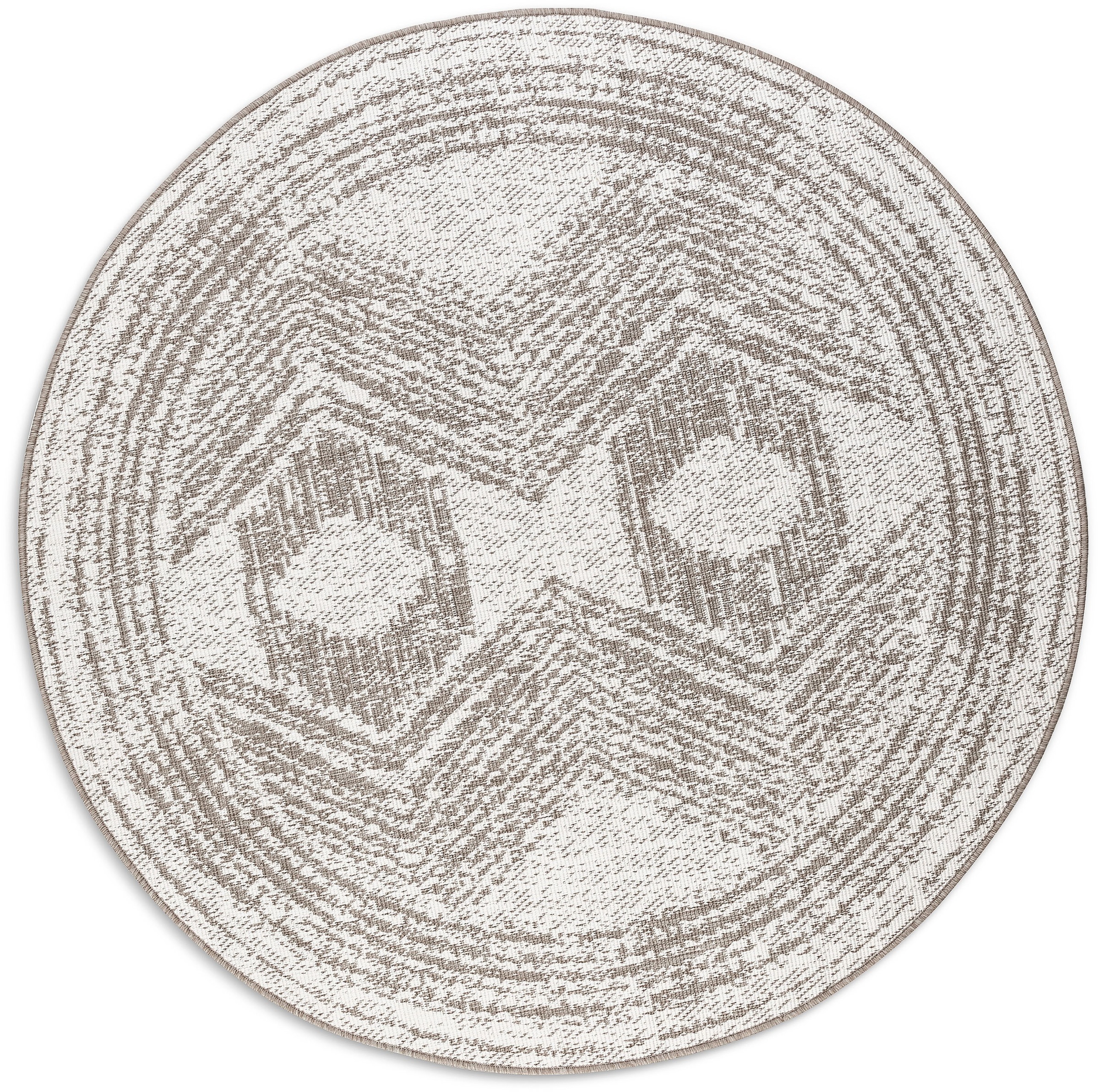 ELLE DECORATION Teppich »Merge Wendeteppich«, rund, 5 mm Höhe, Flachgewebe, günstig online kaufen