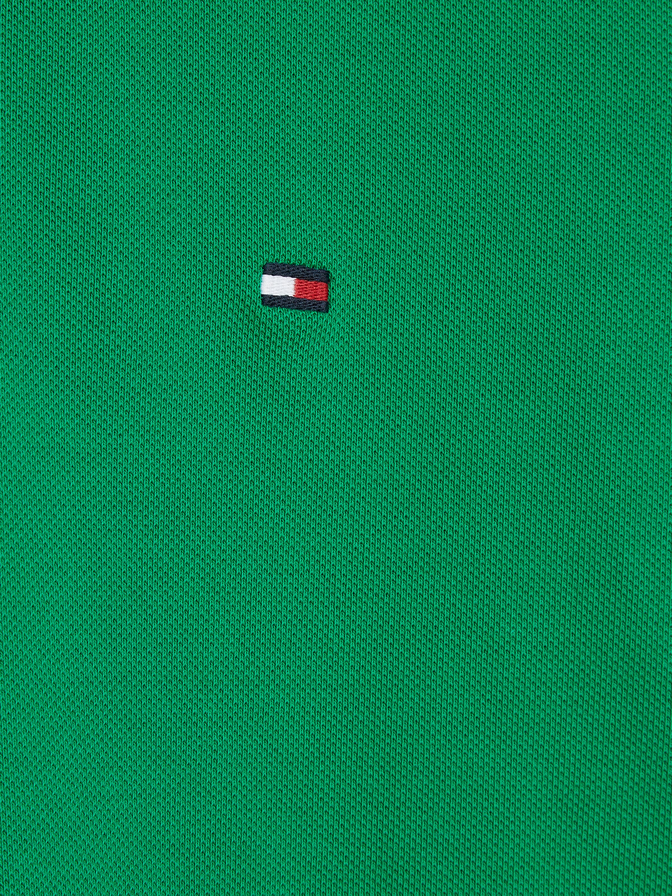 Tommy Hilfiger Poloshirt »1985 REGULAR POLO mit Kontraststreifen und Knopfleiste«, unifarben, sportlich, regular fit, Baumwollmix, Polokragen