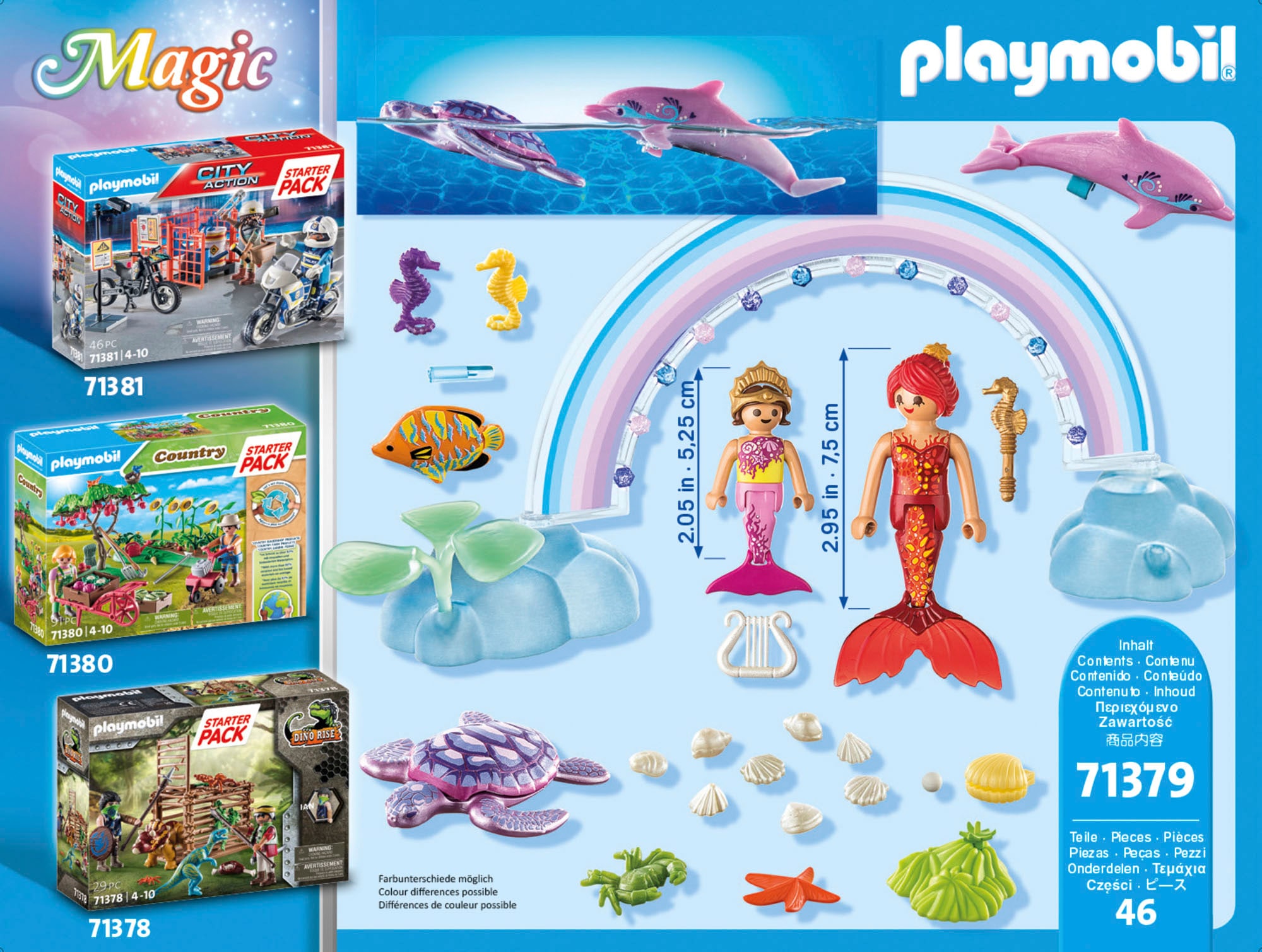 Playmobil® Konstruktions-Spielset »Starter Pack, Meerjungfrauen (71379), Princess Magic«, (46 St.)
