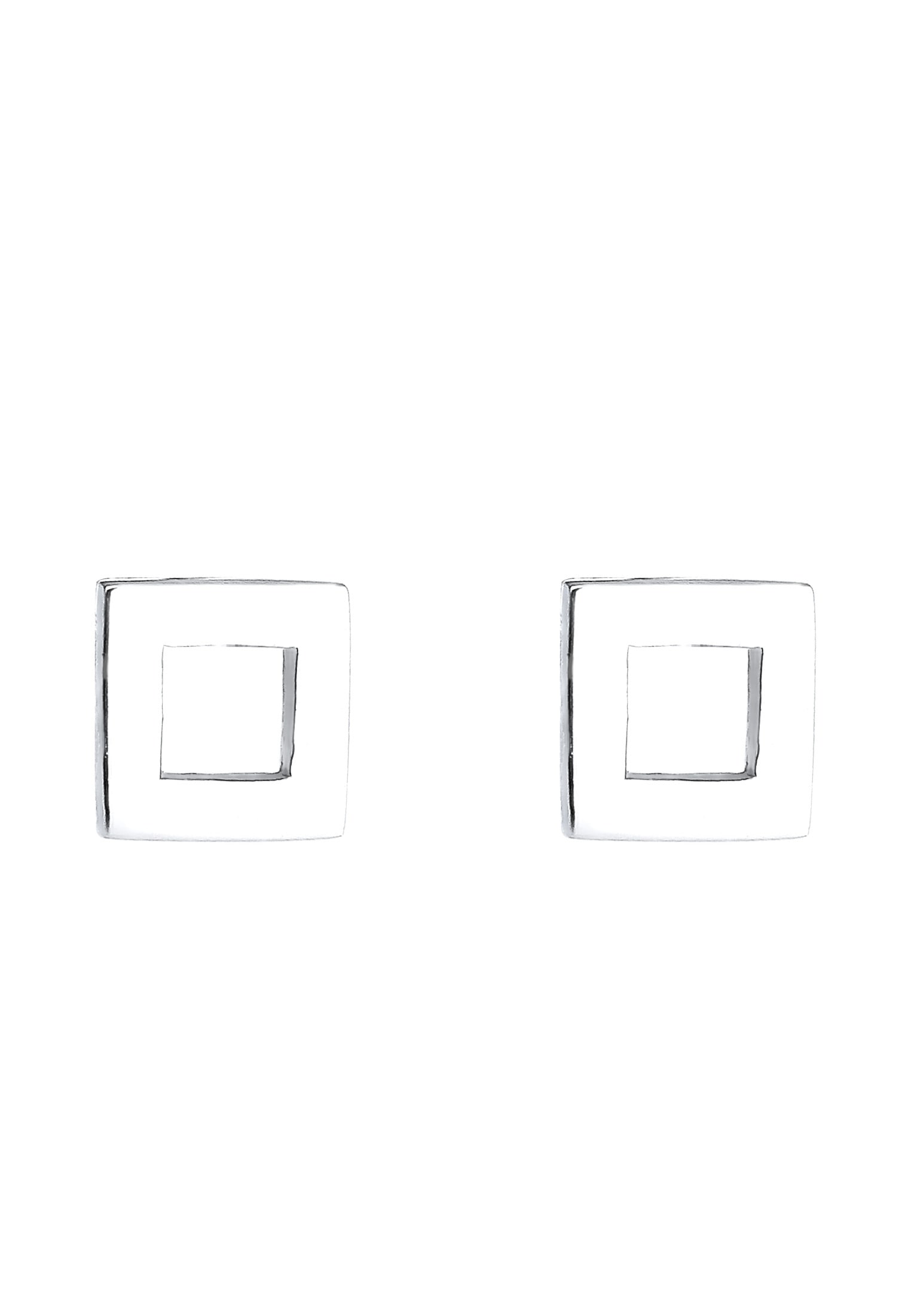 Elli Paar Ohrstecker »Ohrstecker Quadrat 925 Sterling Silber«