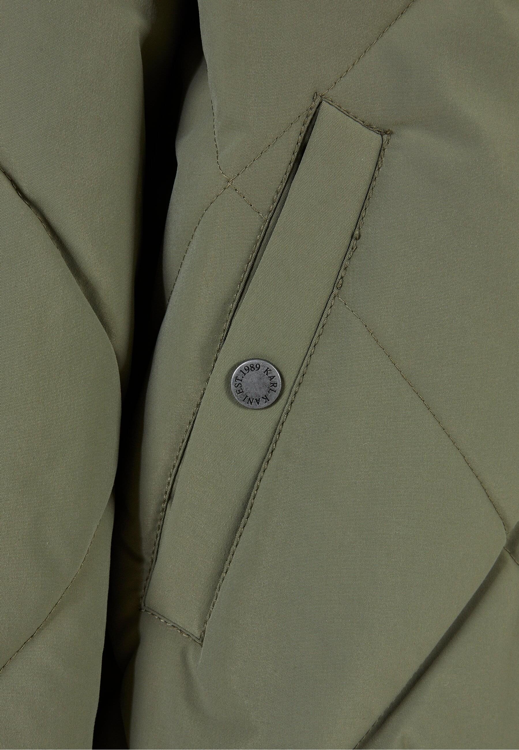 Karl Kani Bomberjacke »Karl Kani Herren KM224-021-1 KK OG Old English Quilted Bomber« 1 Stk. tlg. ohne Kapuze