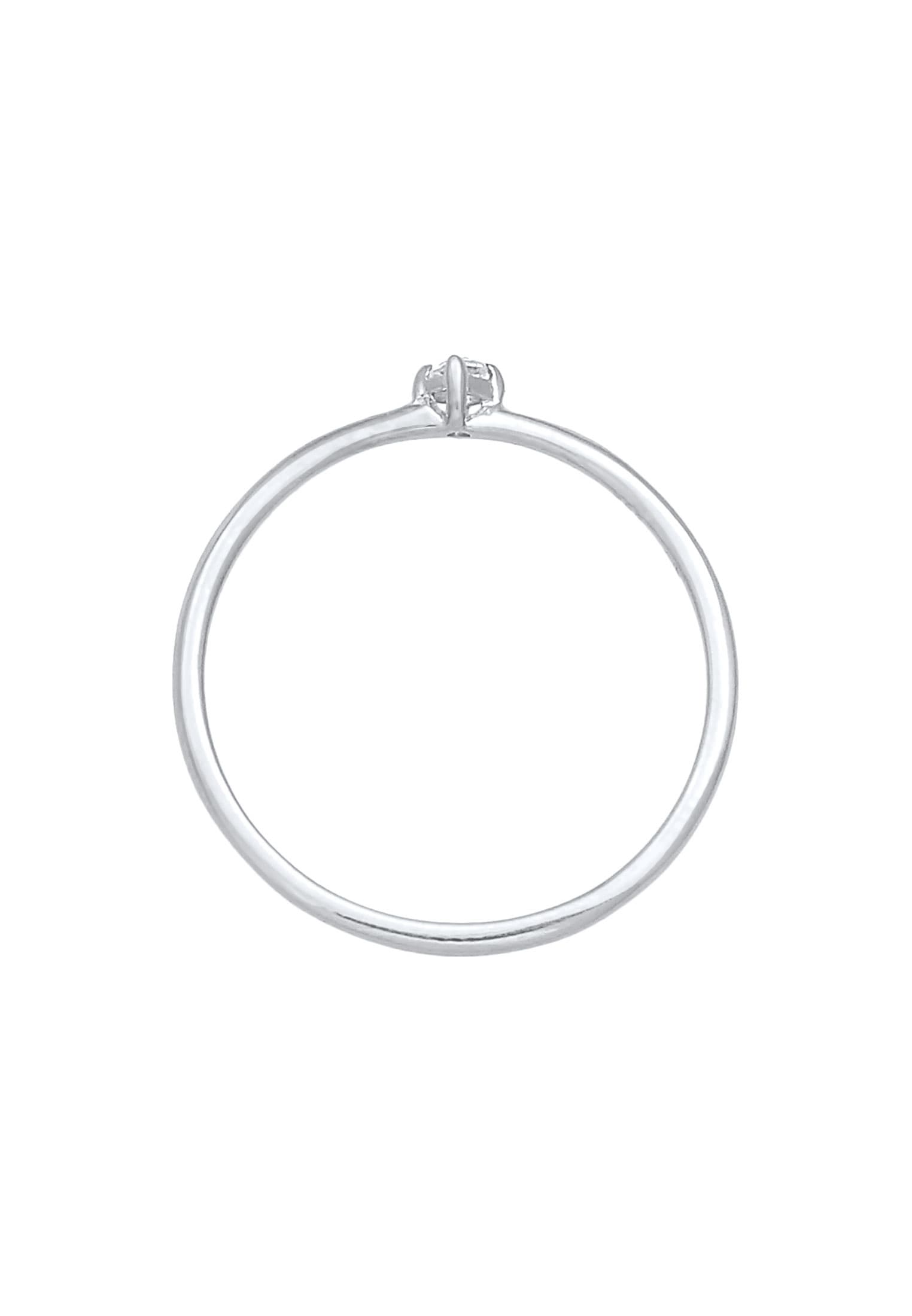 Elli Premium Verlobungsring »Stapelring Topas Solitär Verlobung 925 Silber«