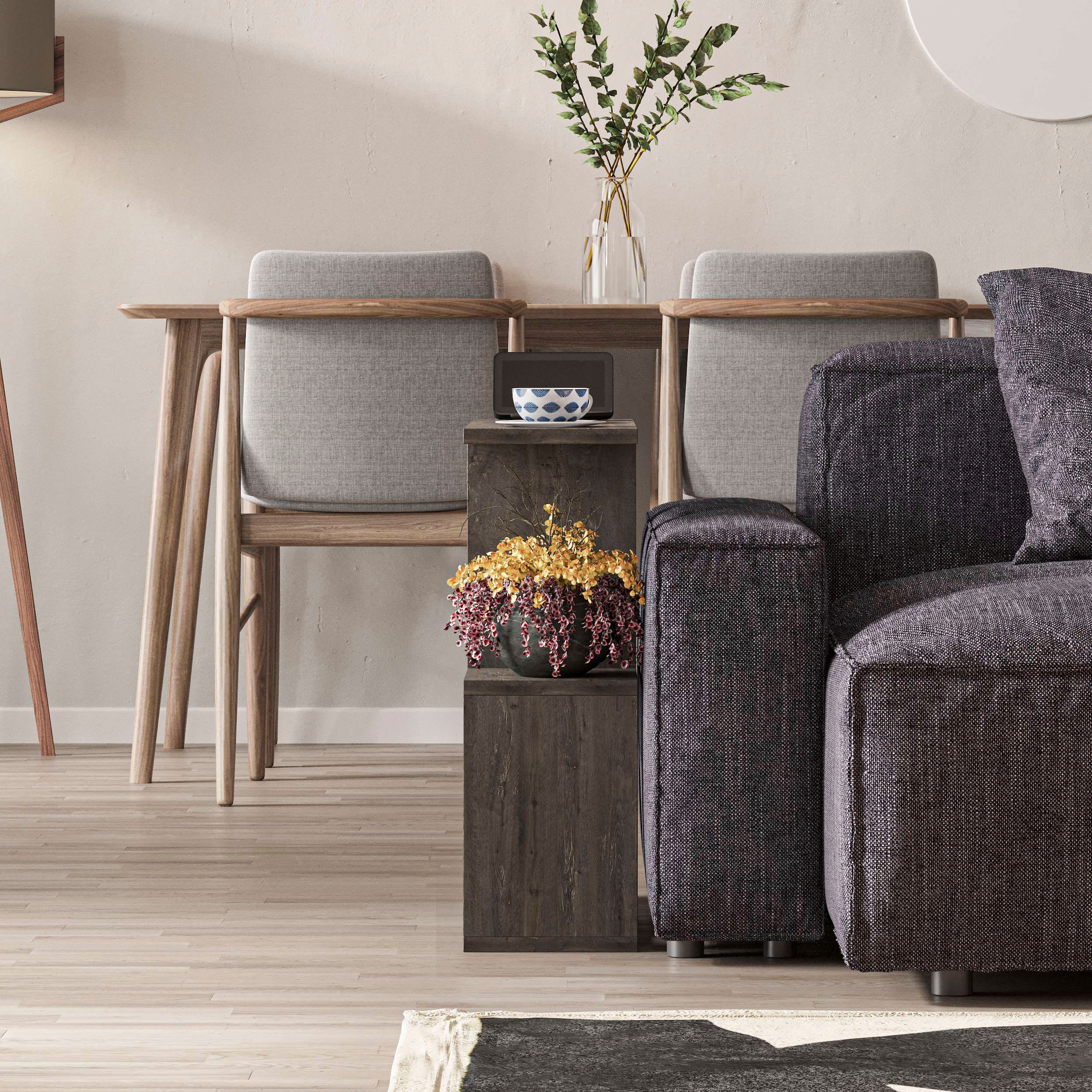 Decortie Beistelltisch »HOMEMANIA BEISTELLTISCH«, (Packung, 1 St.), Leichte Montage, Lagerung, Platzsparend