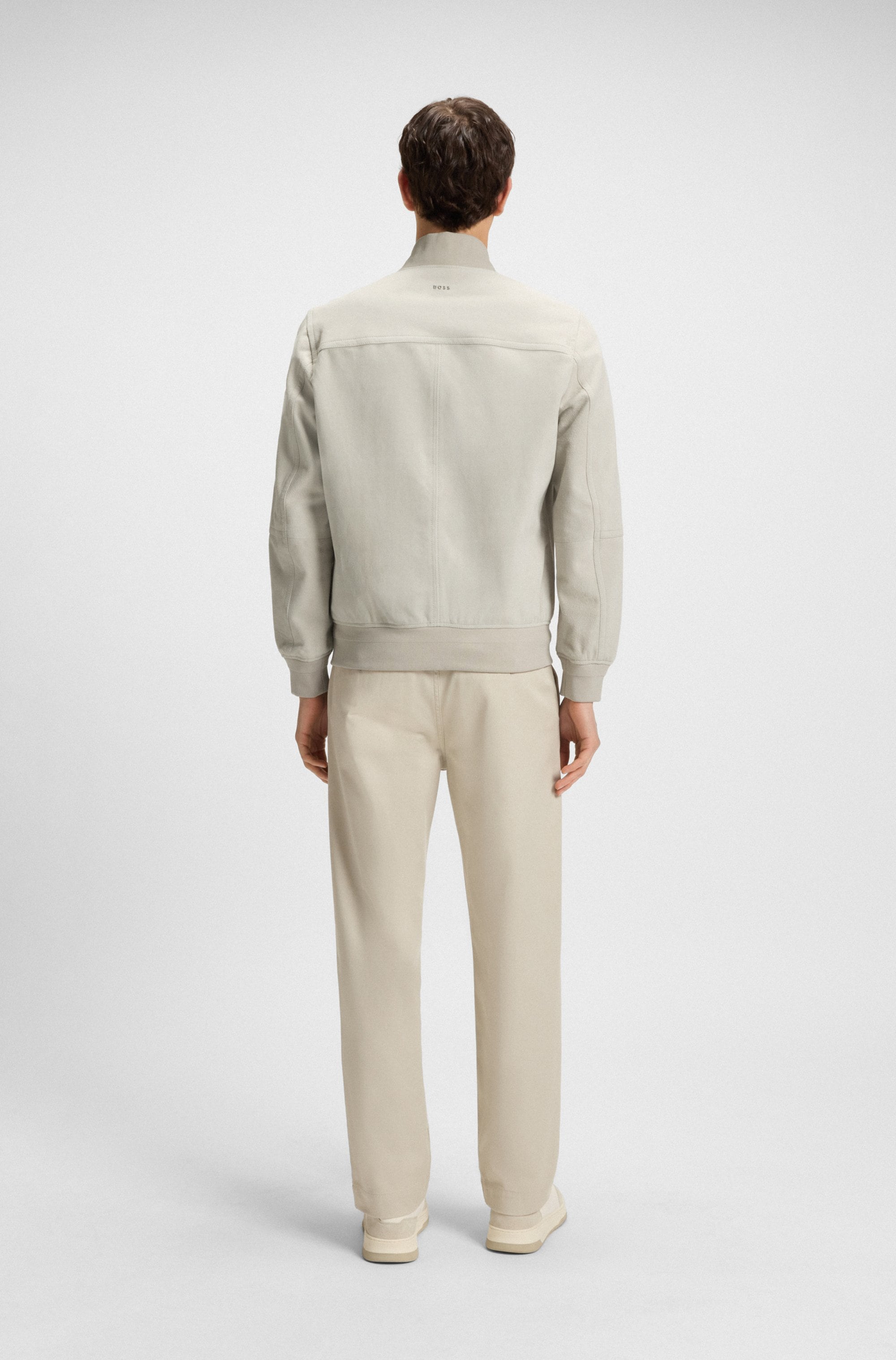 BOSS ORANGE Lederjacke »Johice«, aus weichem Ziegennappaleder