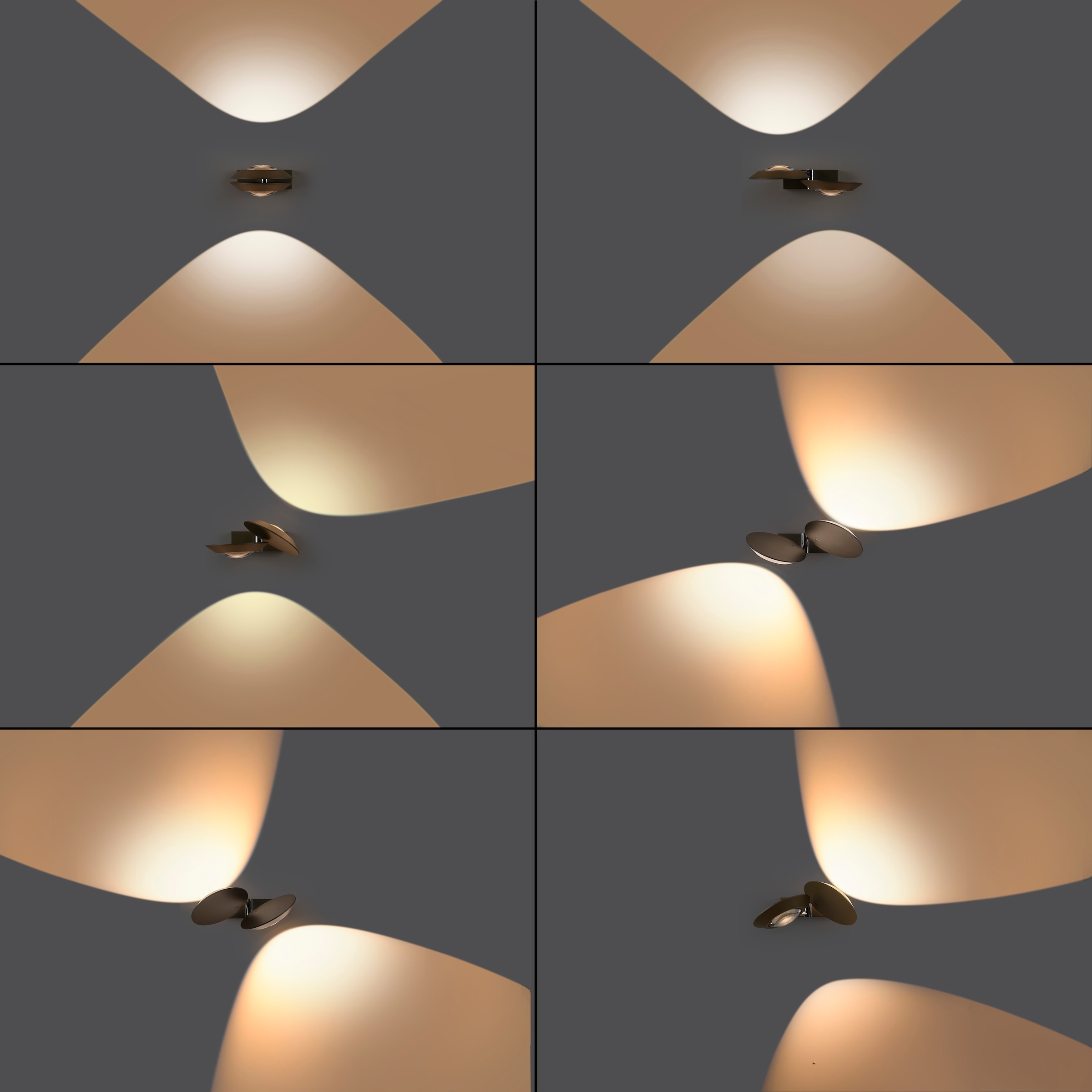 Neuhaus PURE LED Wandleuchte »PURE Oculis« LED-Board 1 Stk. Warmweiß Dimmfähig über separaten Tronicdimmer, dreh- & schwenkbar